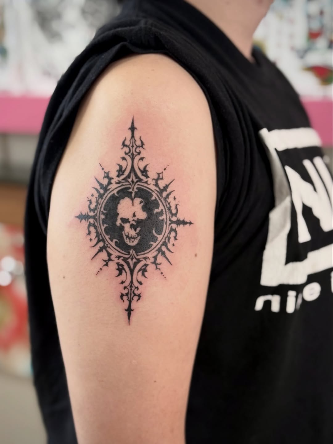 Tattoo by @mijita_tatz — blackwork, ornamental