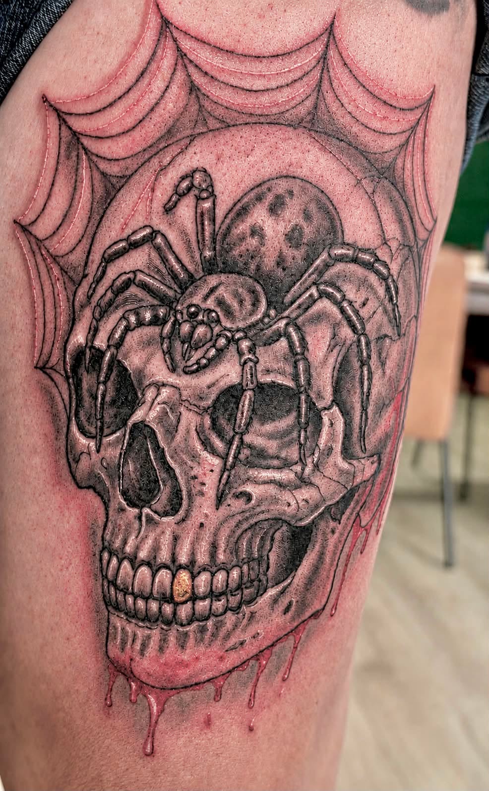 Tattoo by @daburningneedle — realism, black_and_grey