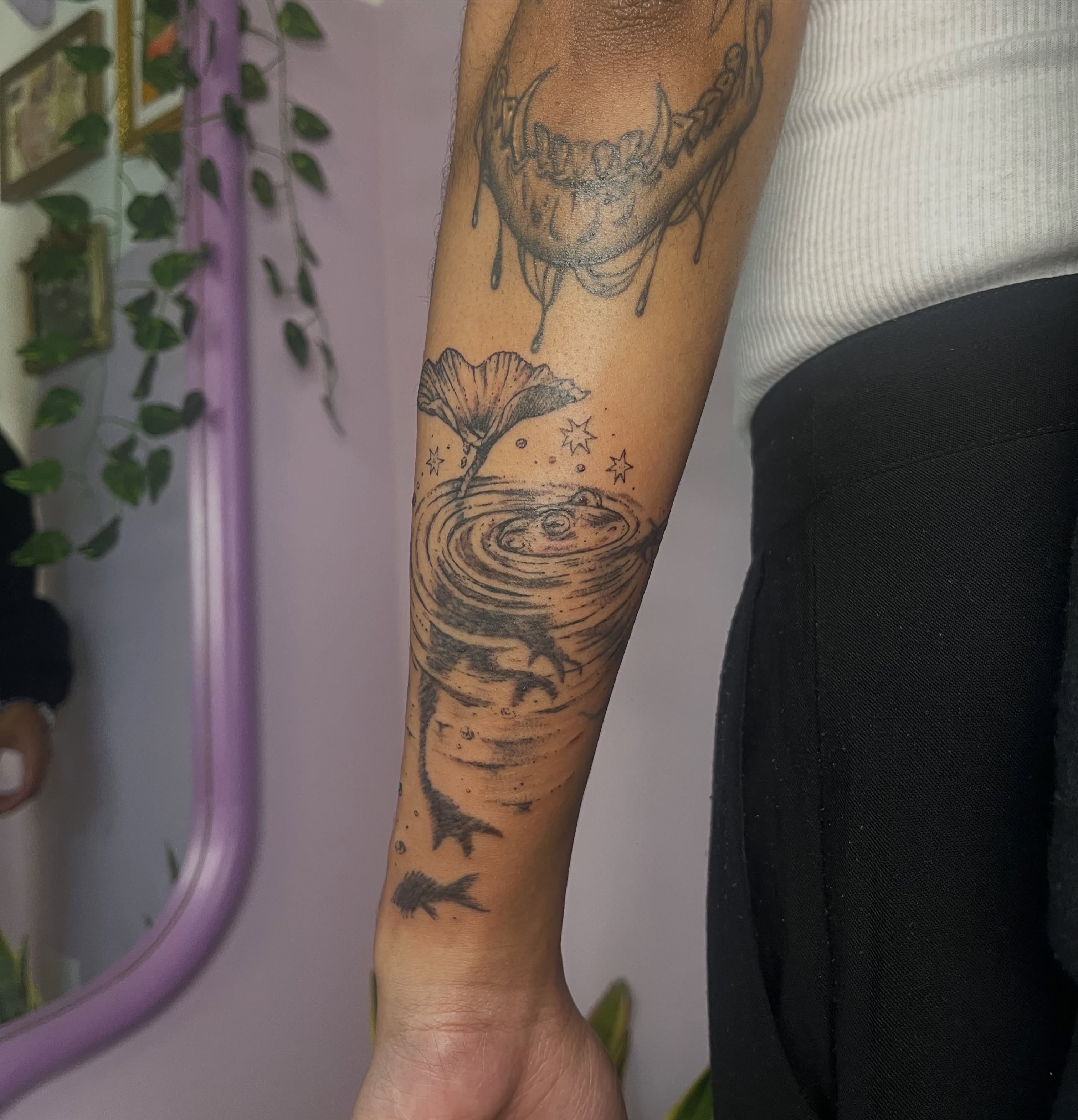 Tattoo by @little___altars โ dotwork, realism