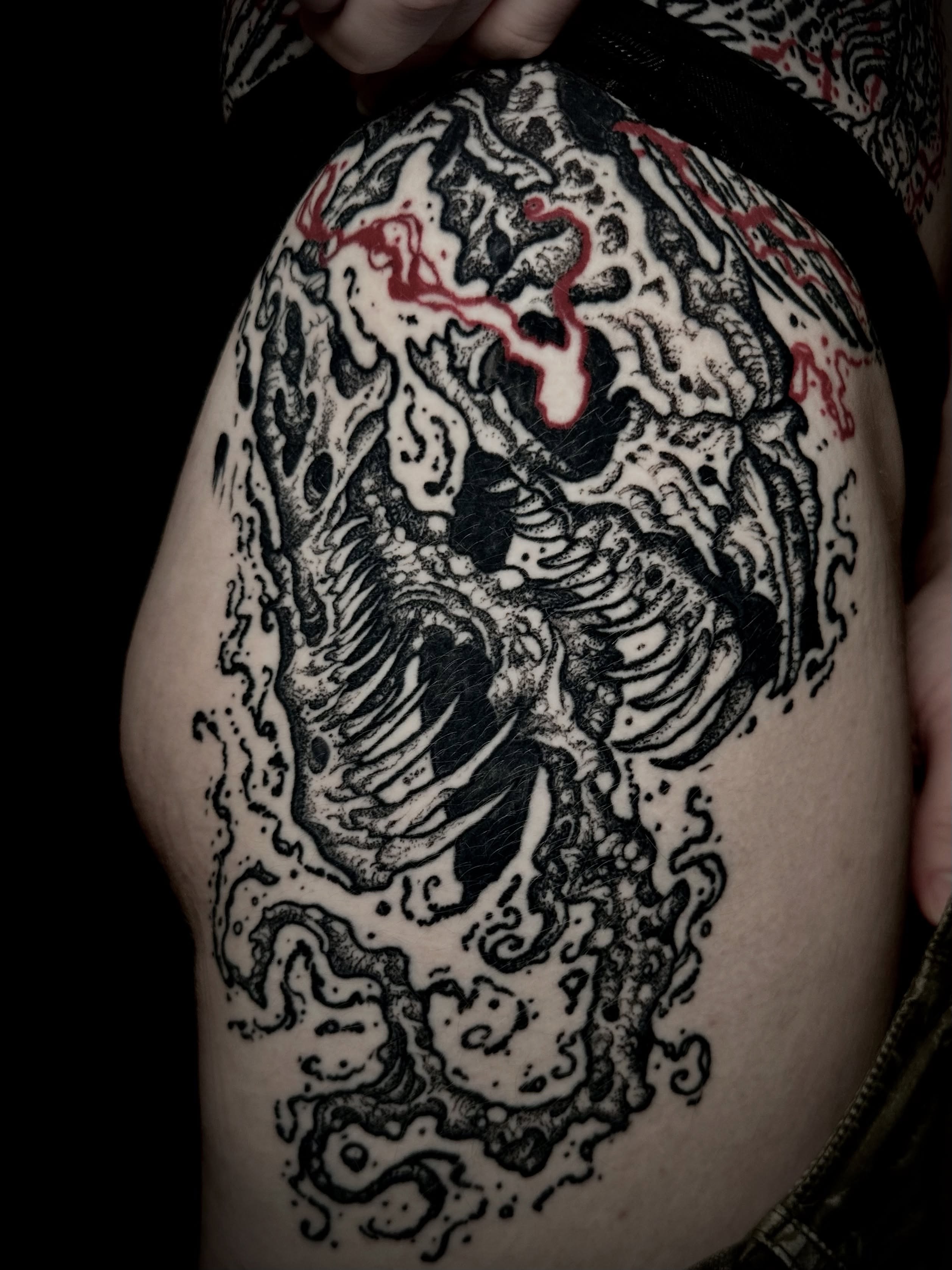 Tattoo by @crow_durany_art — black_and_grey