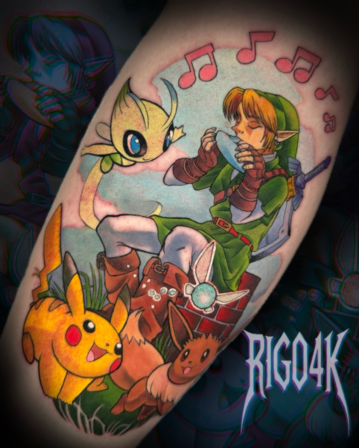 Tattoo by @rigo4k — anime