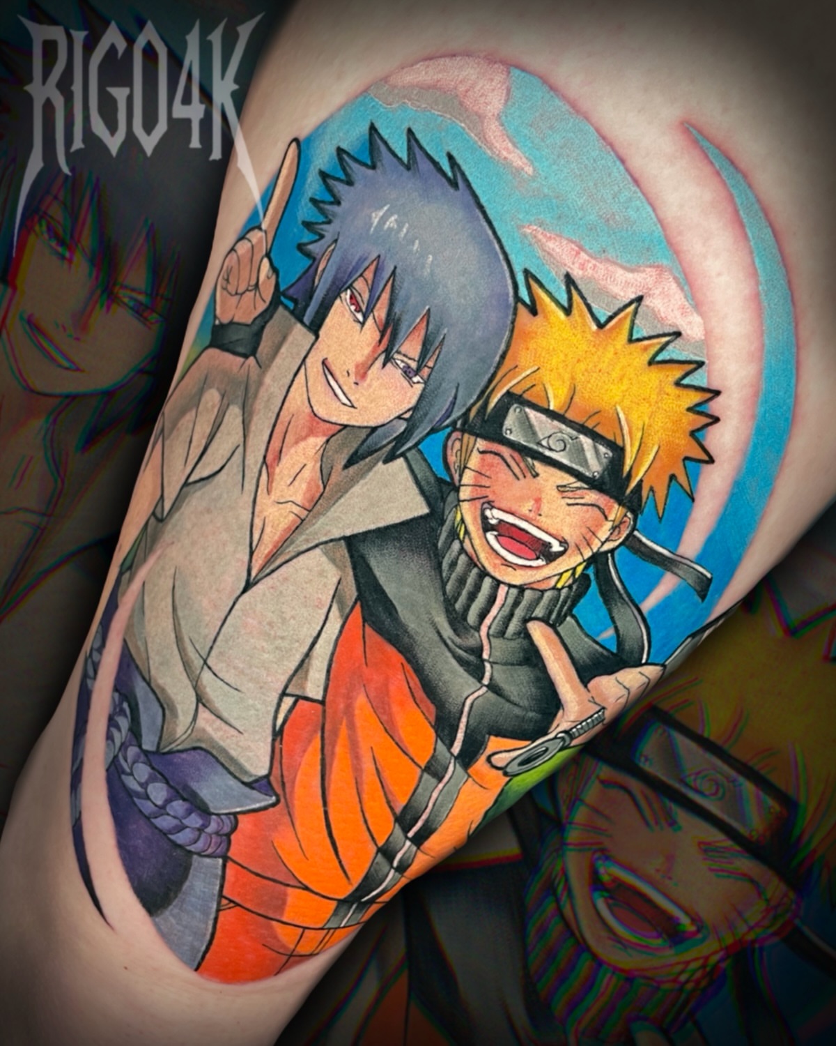 Tattoo by @rigo4k — anime