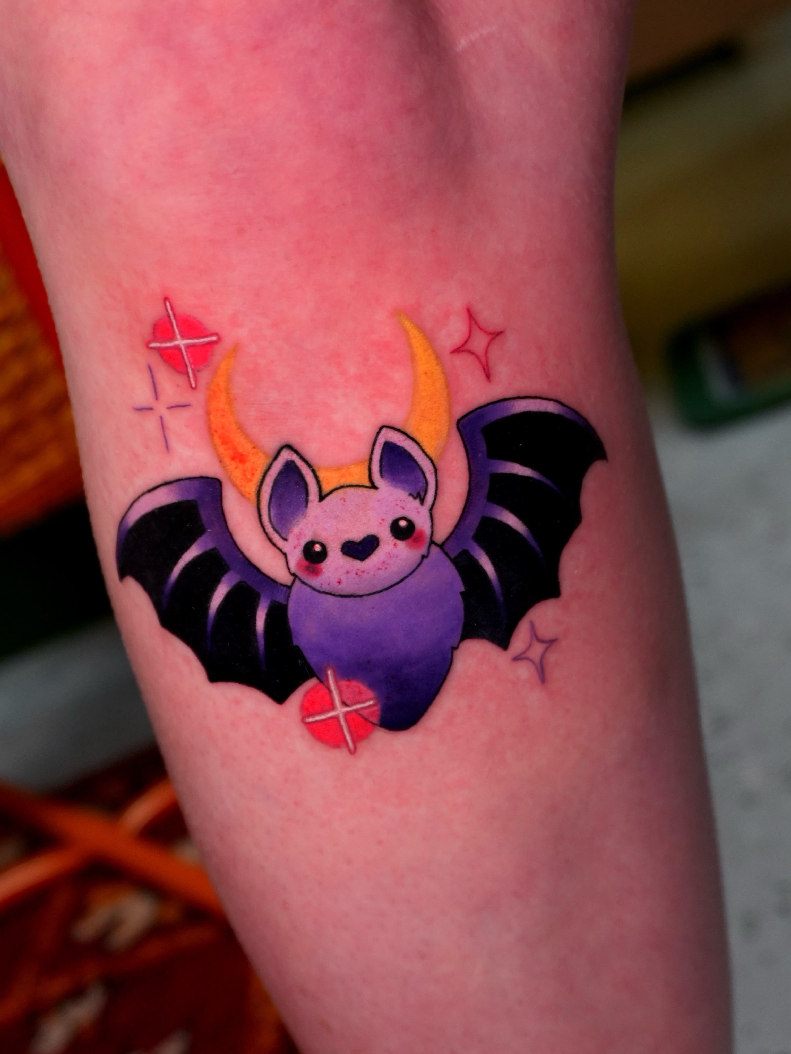 Bat dotwork tattoo on the forearm by Sophie ✨ Nashville Tattoo Artist ✨