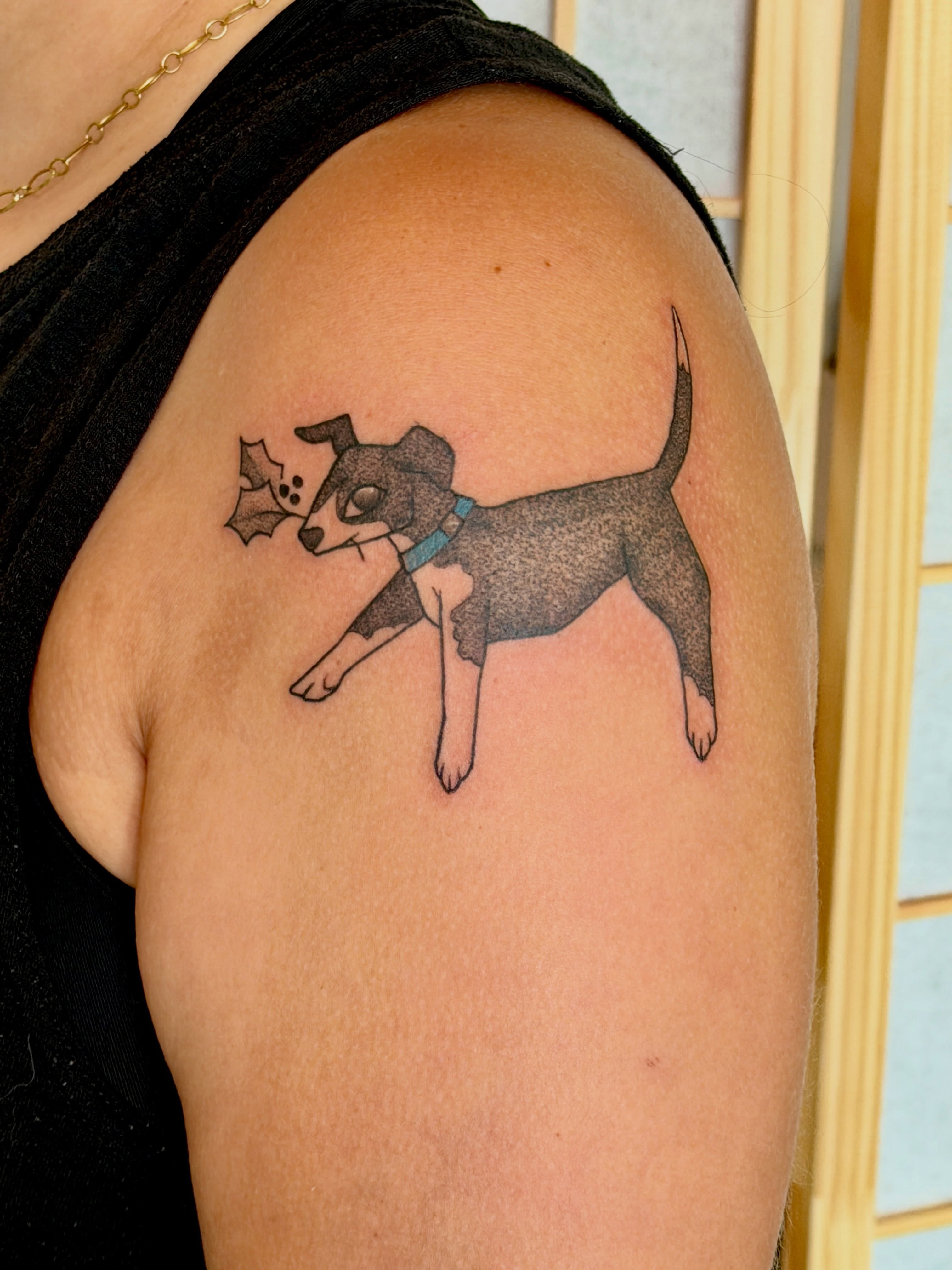 Tattoo by @pollenpowder — dotwork