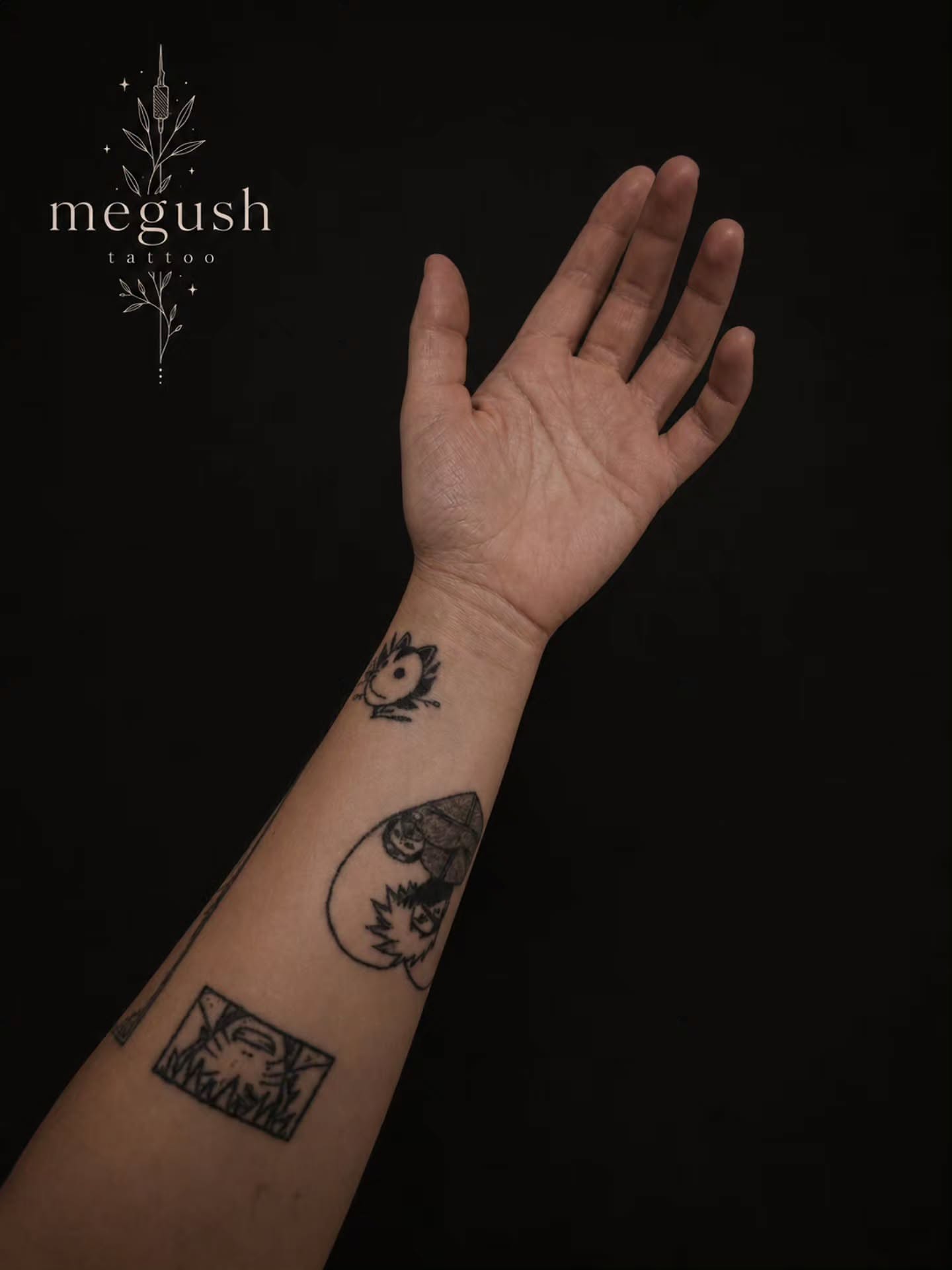 Tattoo by @megushtattoo — black_and_grey