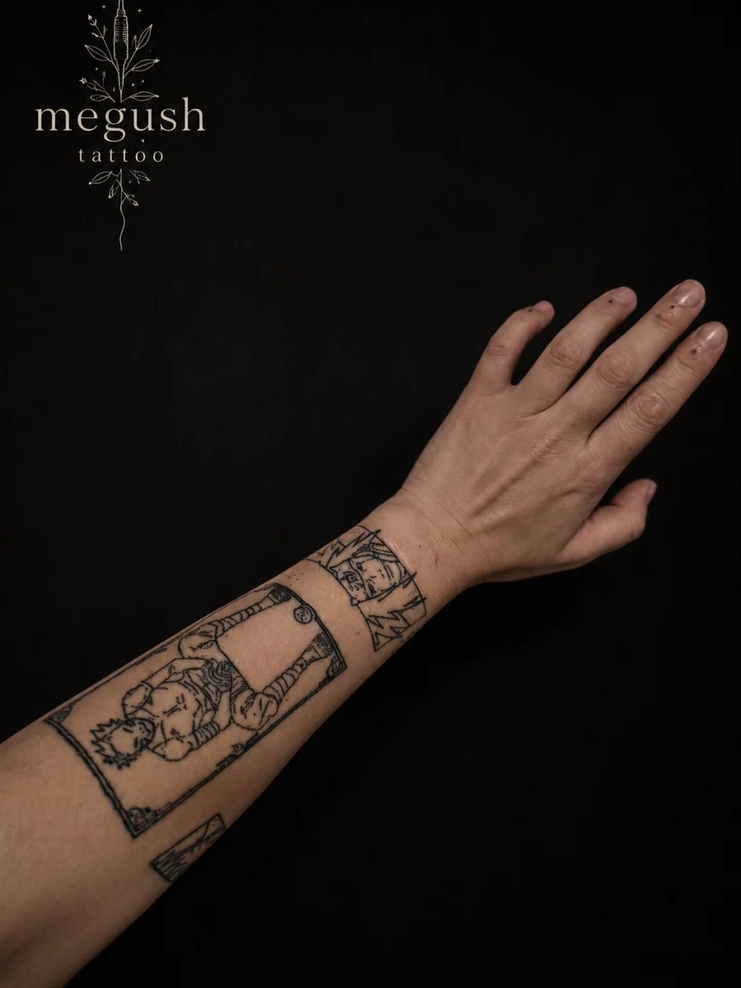 Tattoo by @megushtattoo — black_and_grey
