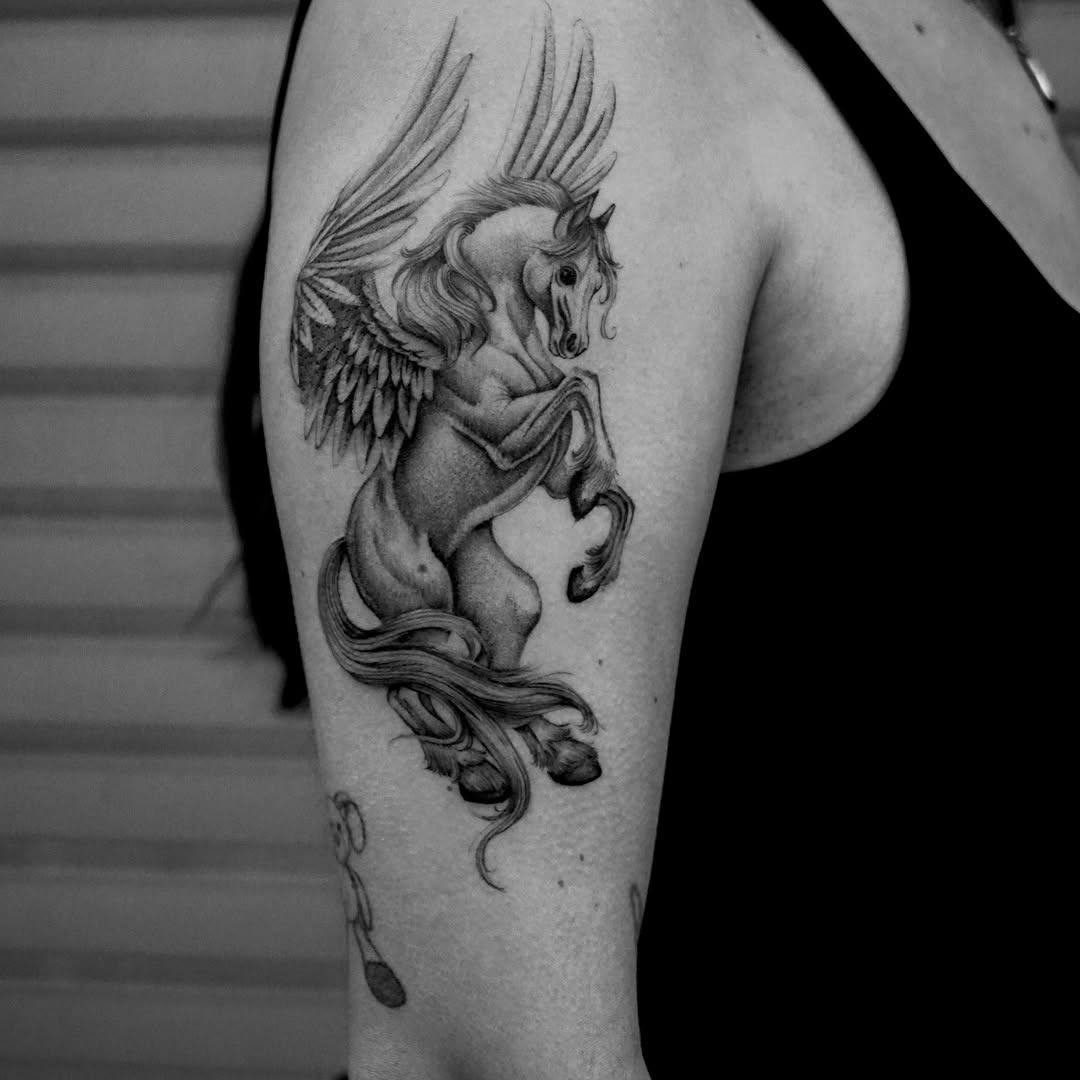 Tattoo by @chriscalibur_ — realism, black_and_grey