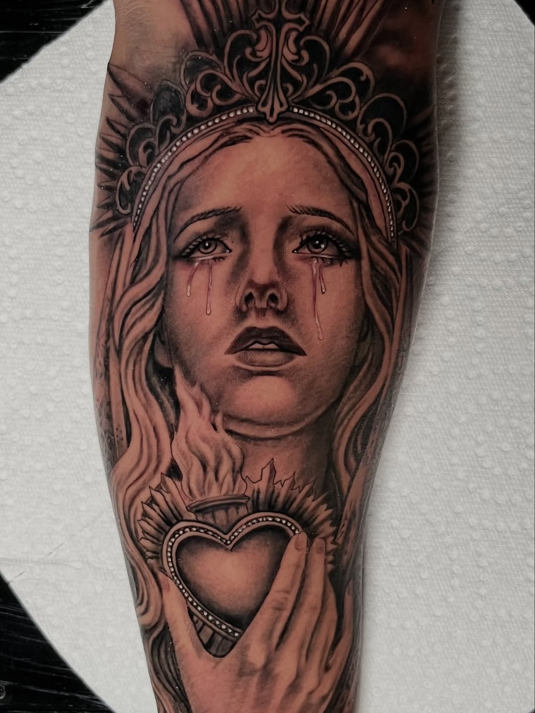 Tattoo by @davesancheztattooer — realism, black_and_grey