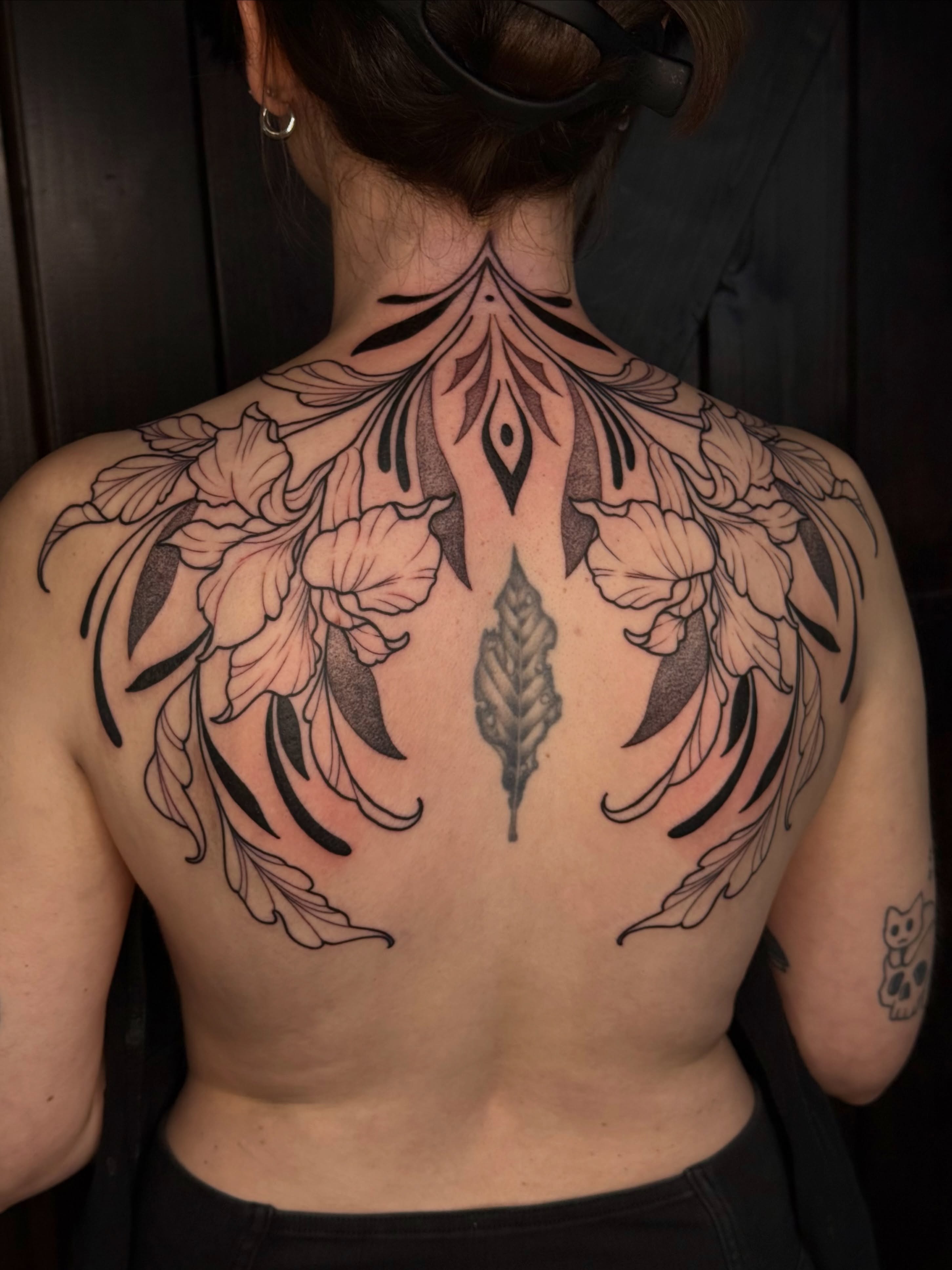 Tattoo by @girlypoptattoos — black_and_grey, ornamental