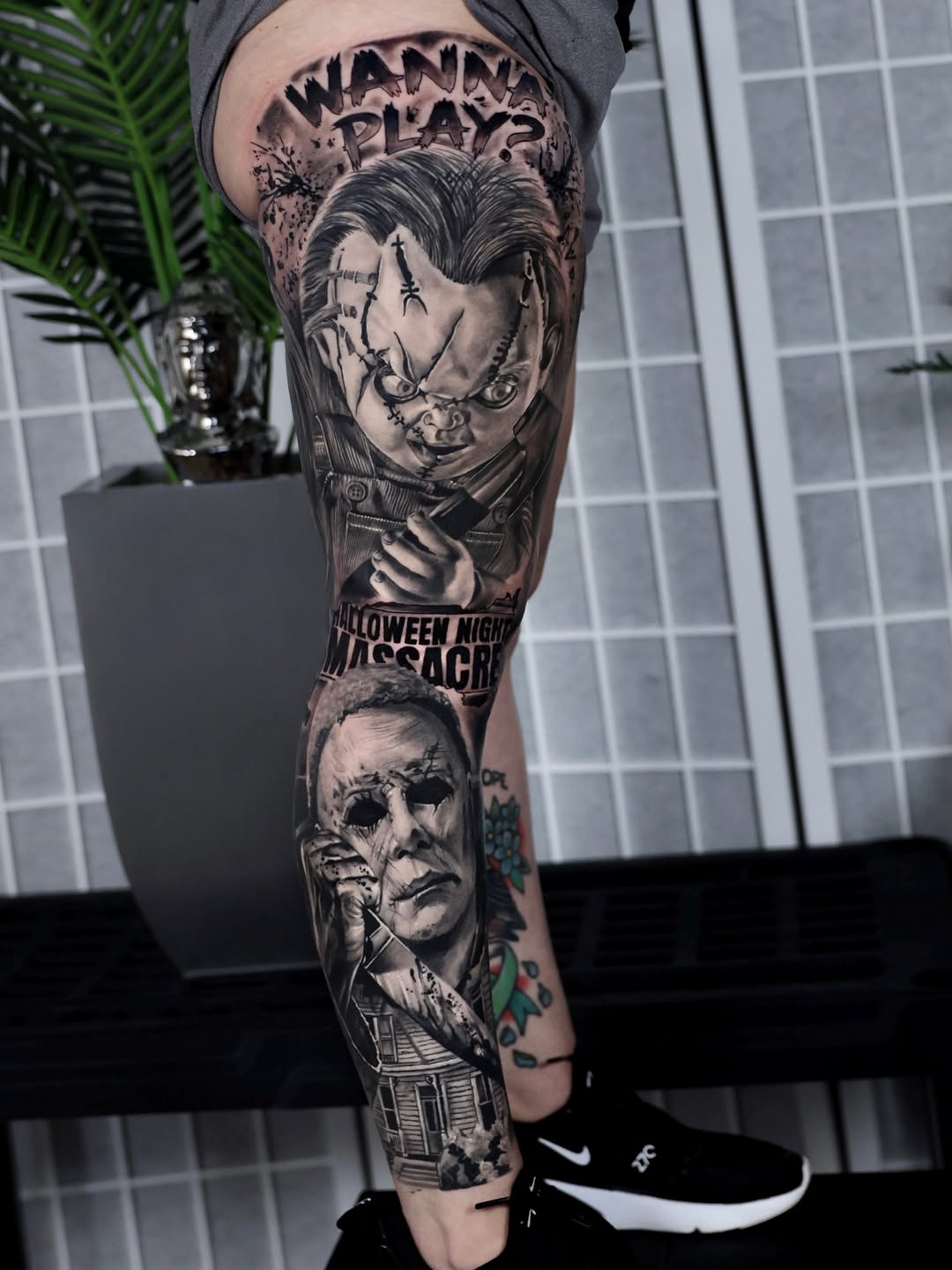 Tattoo work at Bizarre Bazaar Tattoo Convention 2026