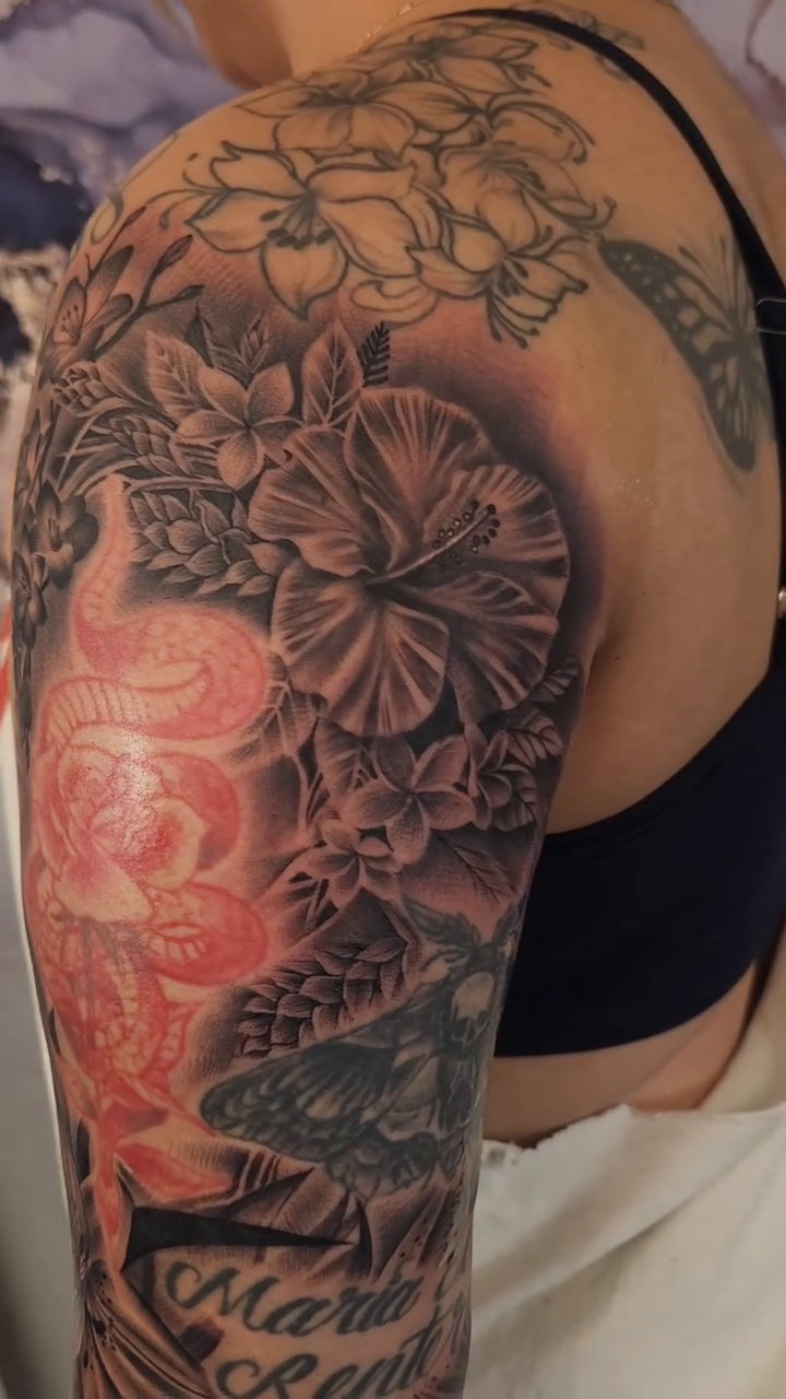 Tattoo by @kickz_tattoos — japanese_irezumi, black_and_grey