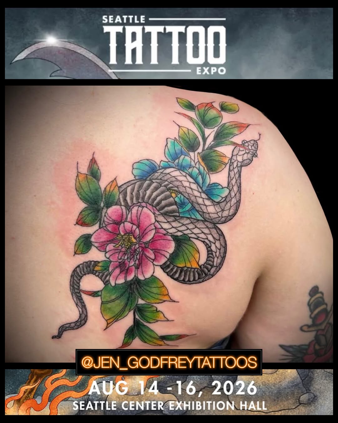 Tattoo by @jen_godfreytattoos — neo_traditional, realism