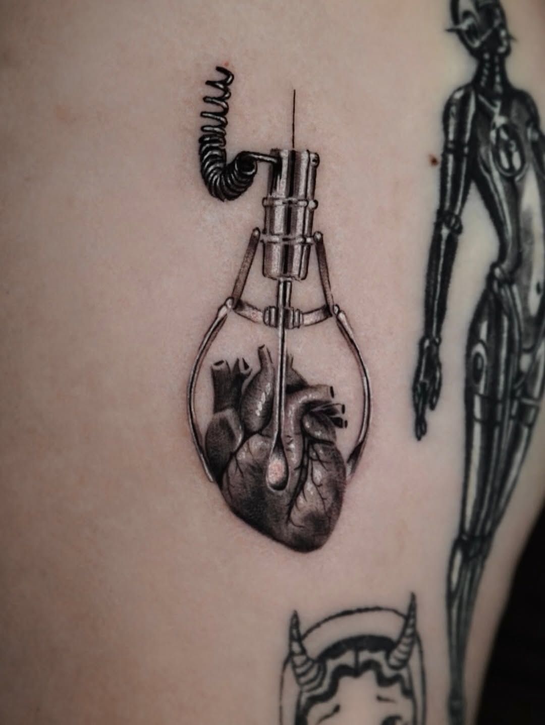 Tattoo by @anissatattoos β realism, black_and_grey