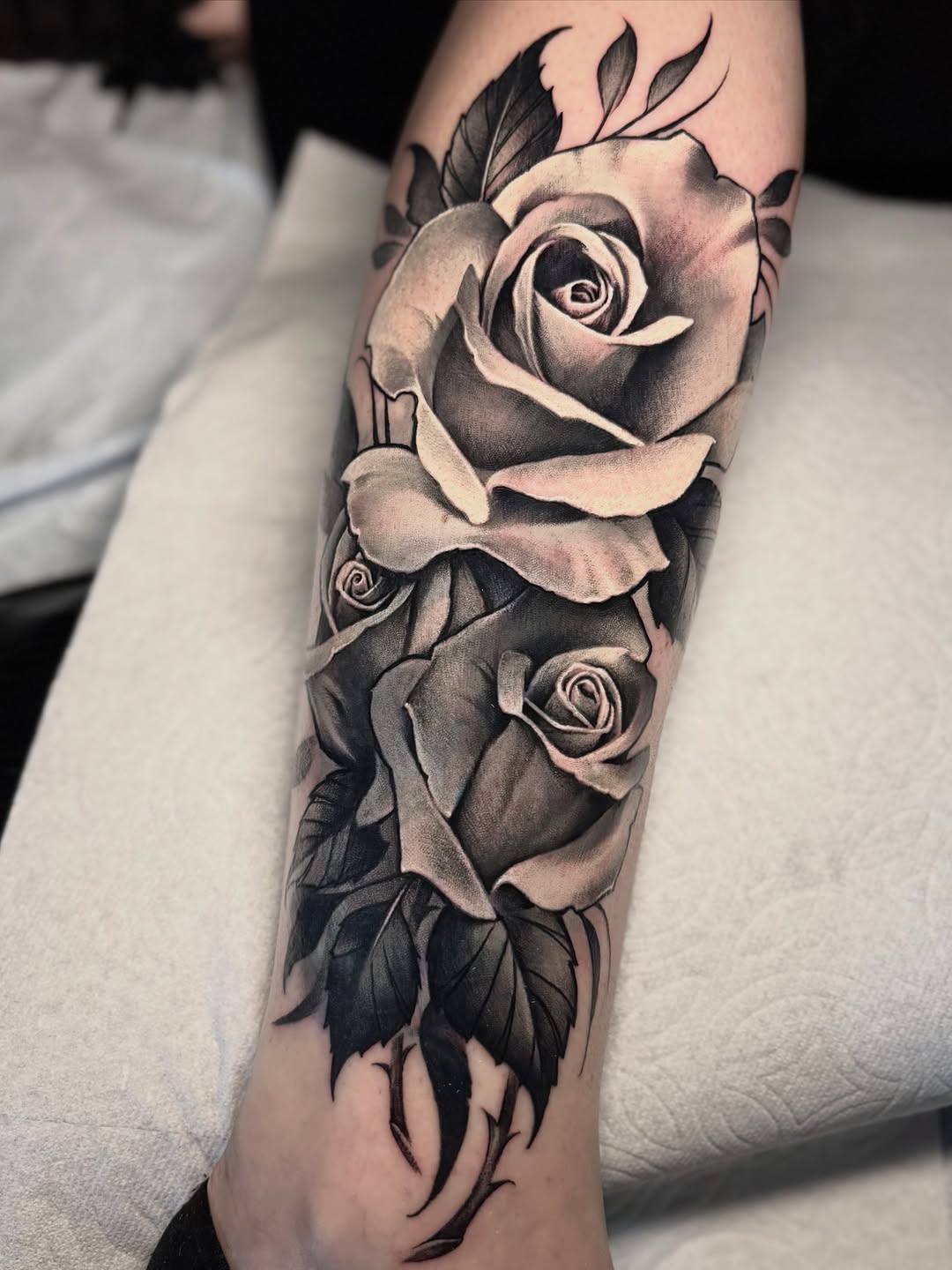 Tattoo by @gabejensentattoos — realism, black_and_grey