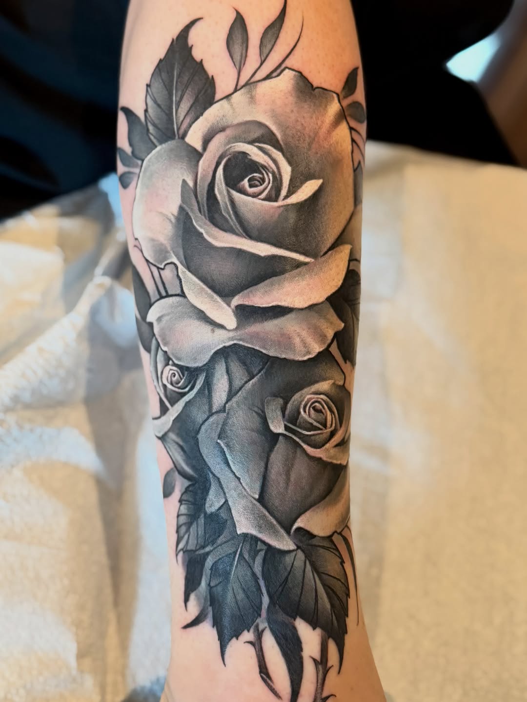 Tattoo by @gabejensentattoos — realism, black_and_grey