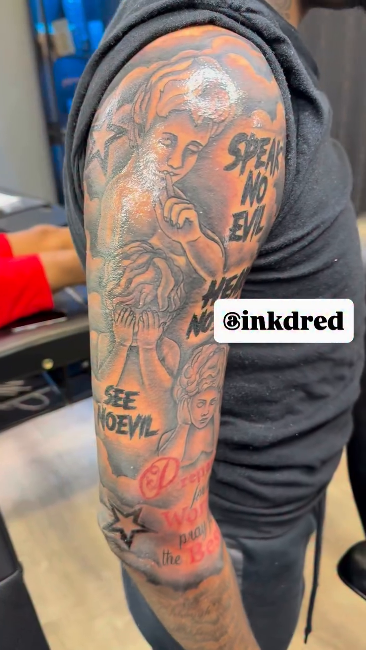 Tattoo by @inkdred β black_and_grey, realism