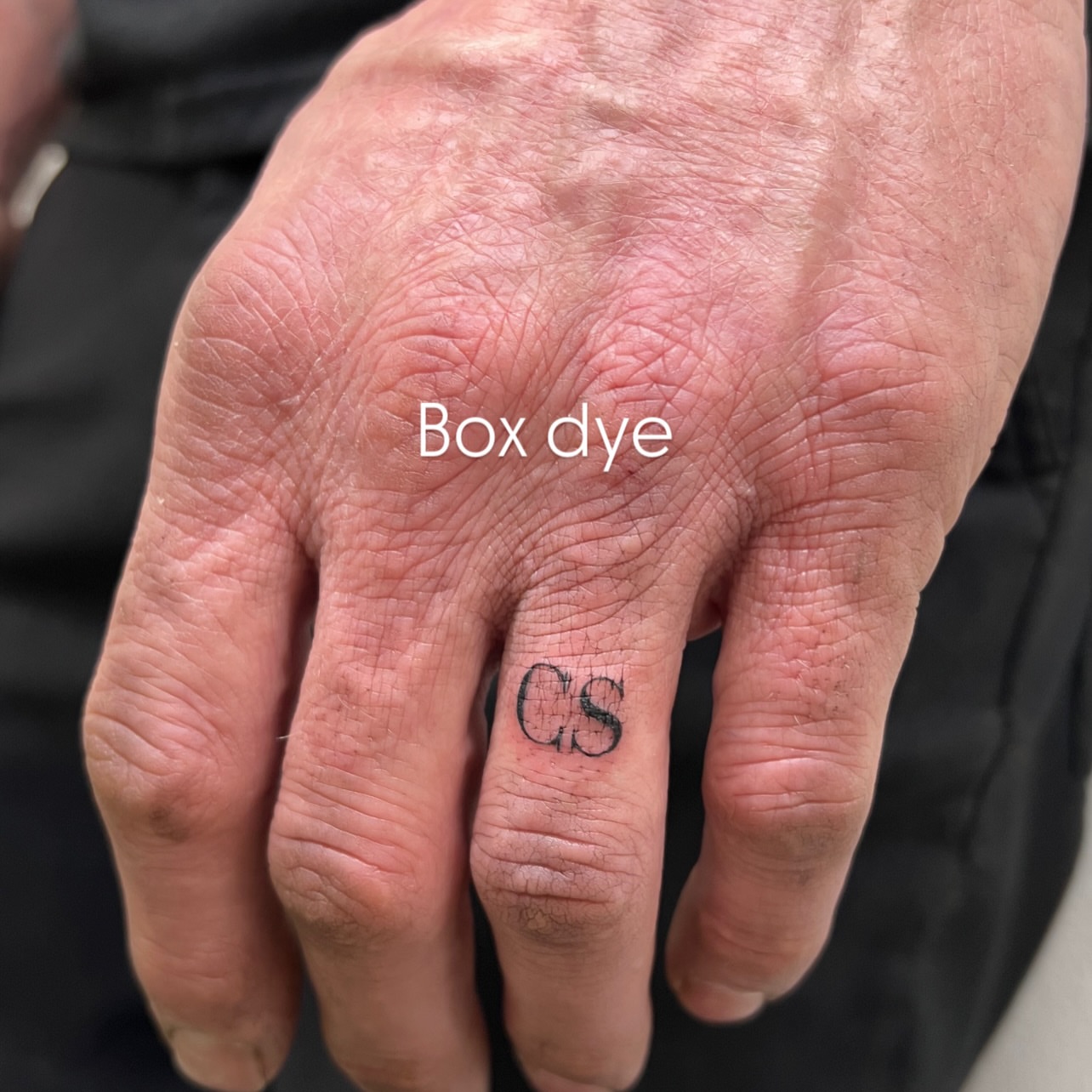 Initials CS lettering script tattoo on the hand by Vanessa ♡ UTAH FINE LINE TATTOO + LIP BLUSH
