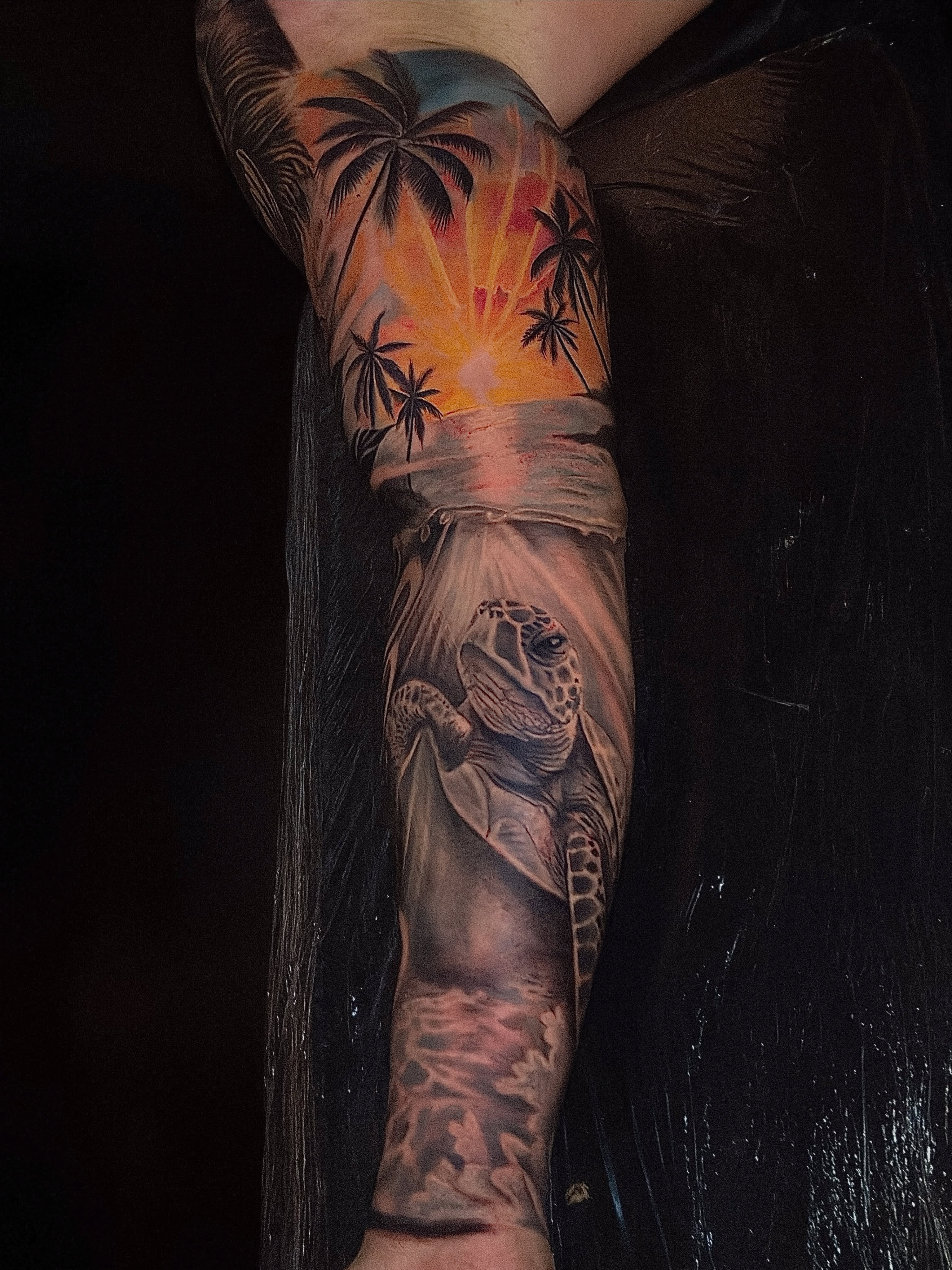 Tattoo by @lv1tattoos — realism, dotwork