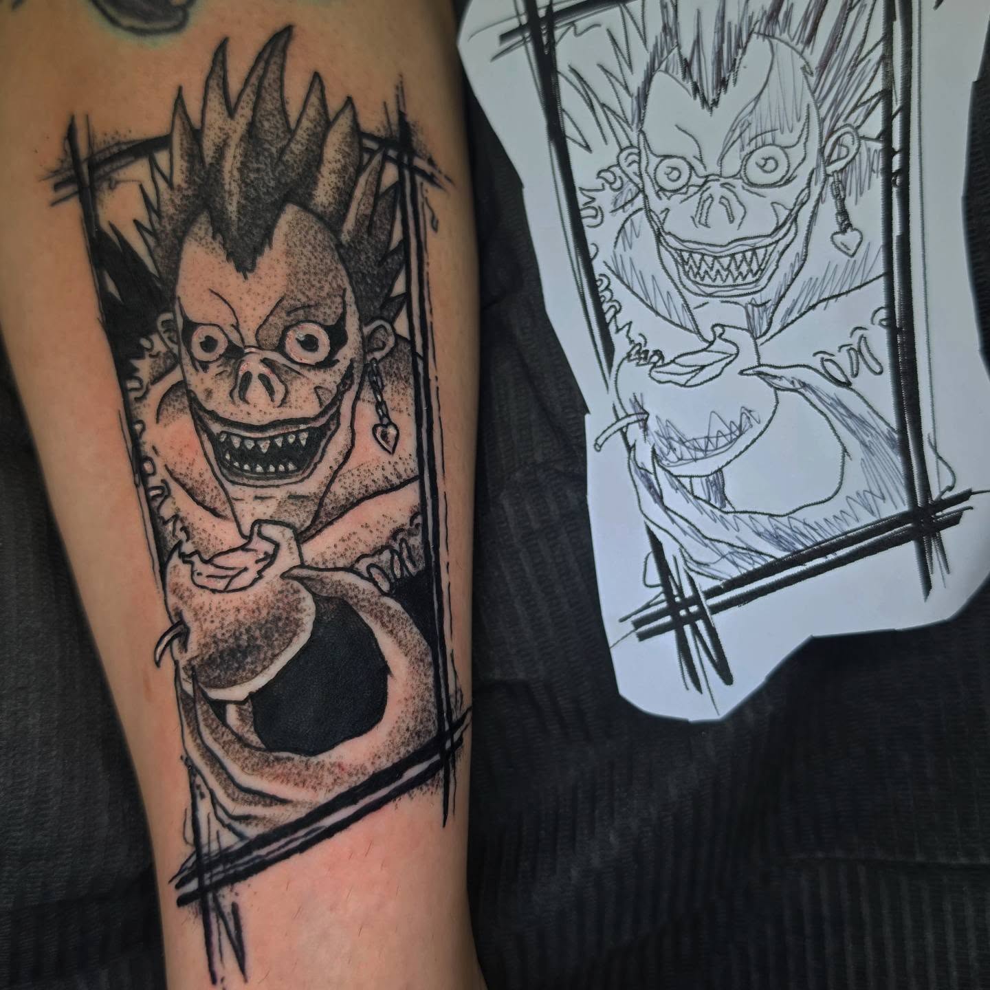Tattoo by @olivergraves9 — dotwork