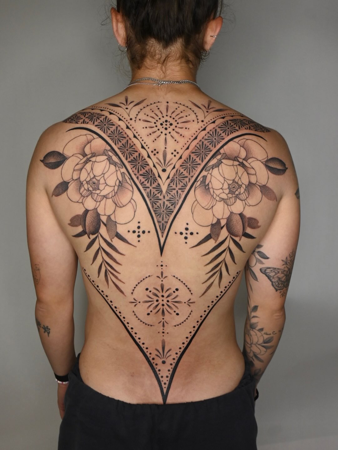 Tattoo by @simbalysm — dotwork, ornamental