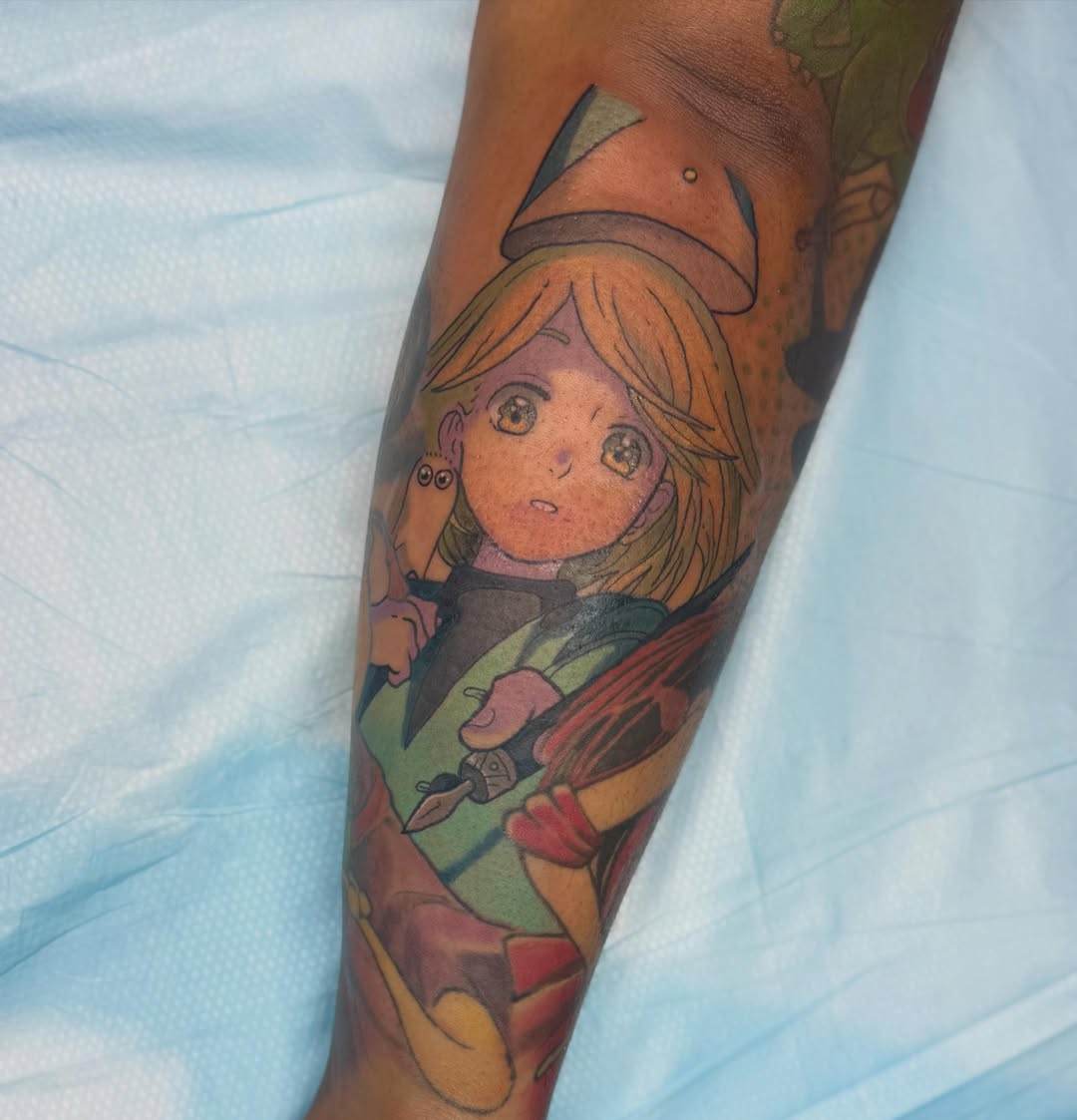 Tattoo by @manaxmike — anime