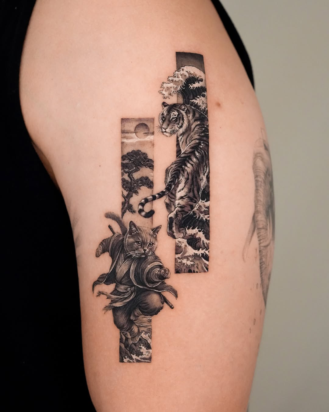 Tattoo by @tattooist_yun — realism, black_and_grey