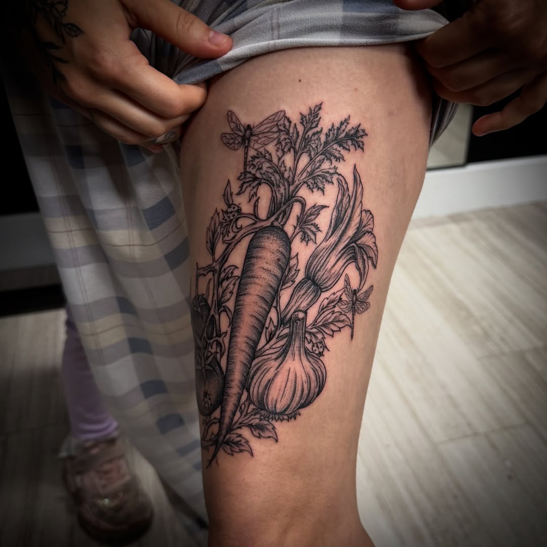 Tattoo by @selenamariatattoos — black_and_grey, realism