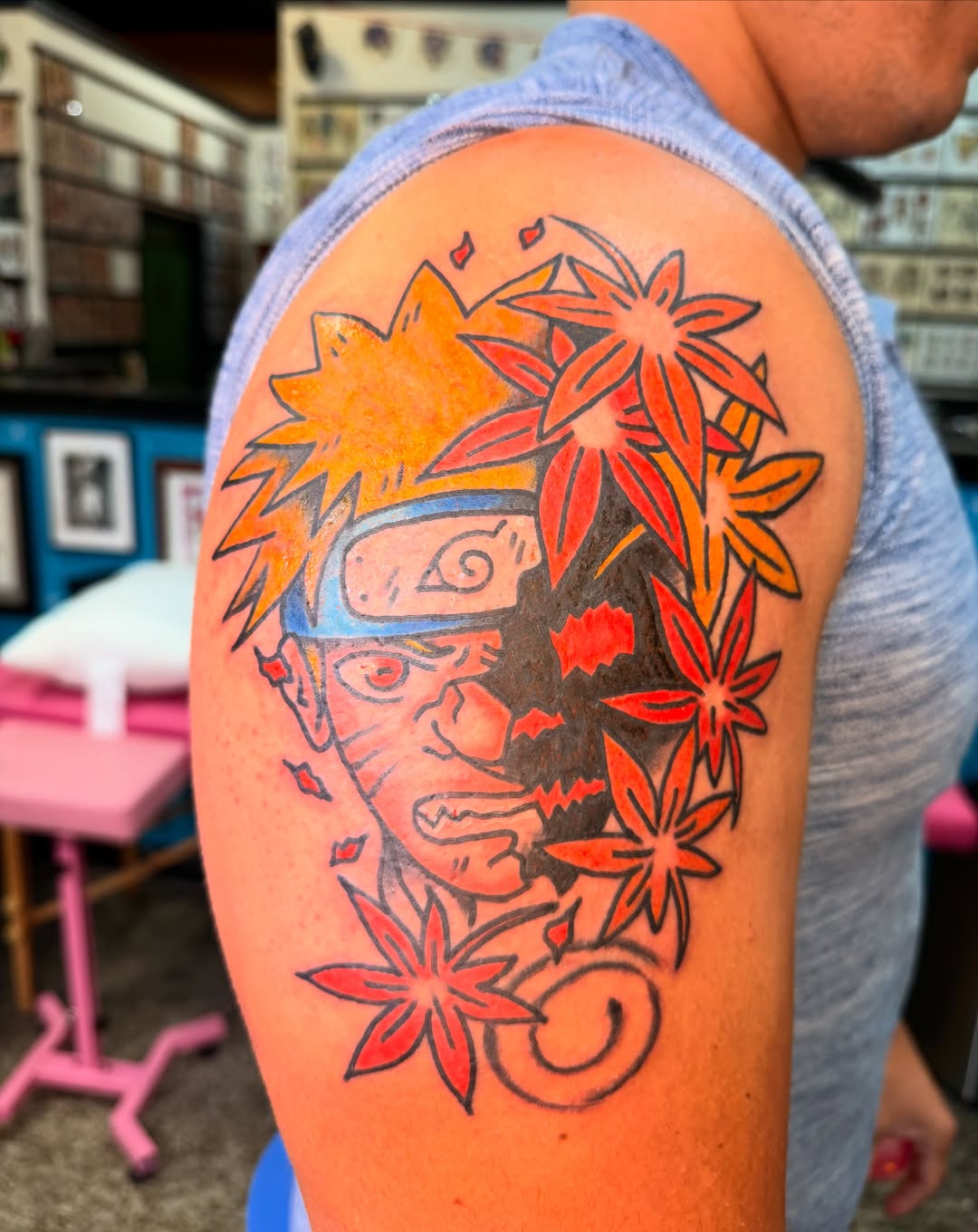 Tattoo by @tenderhearttattoo — anime