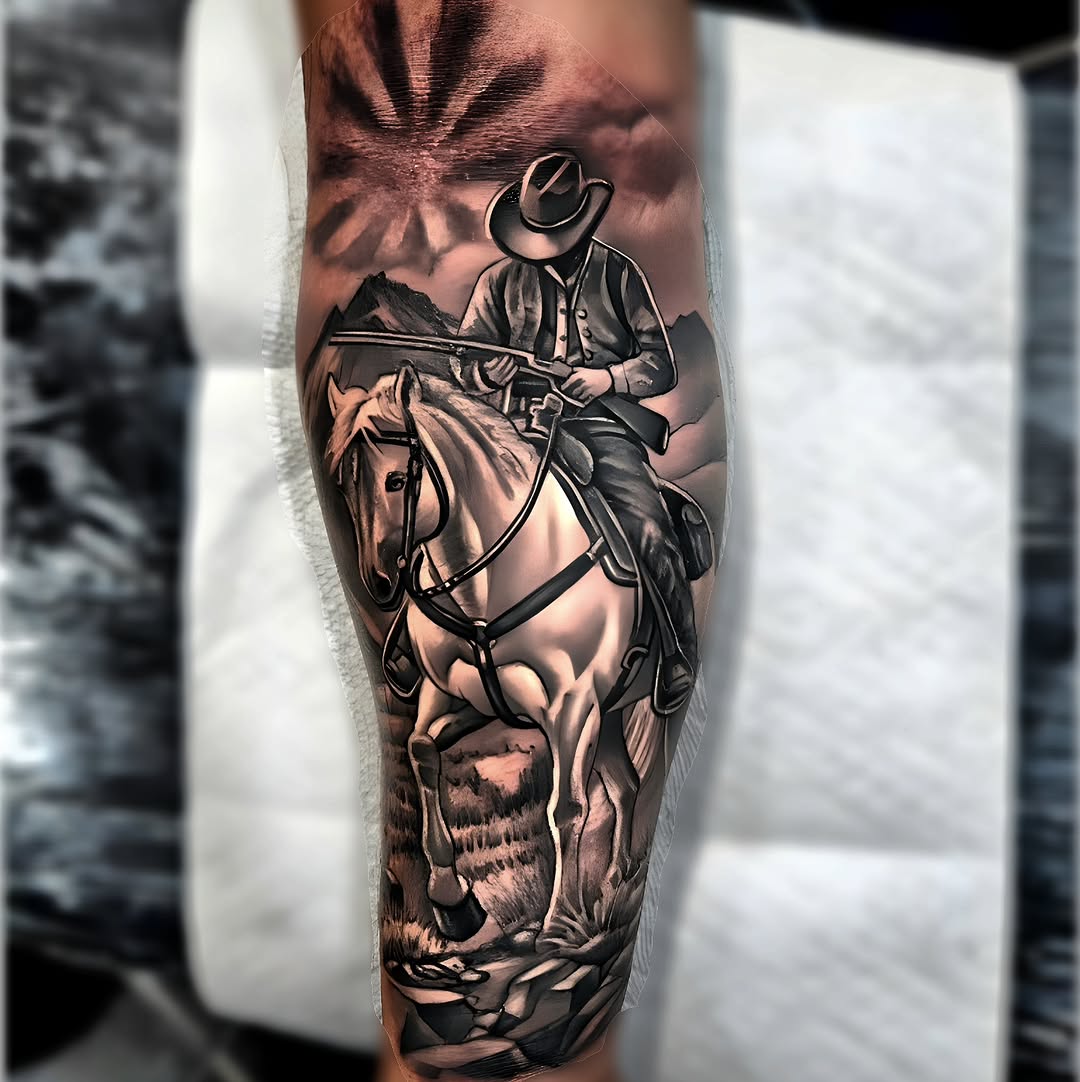 Tattoo by @eljosetattoo β realism, black_and_grey