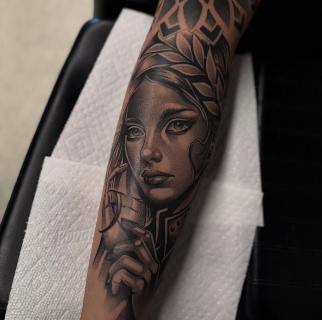 Tattoo by @dallasdiorio β black_and_grey, realism