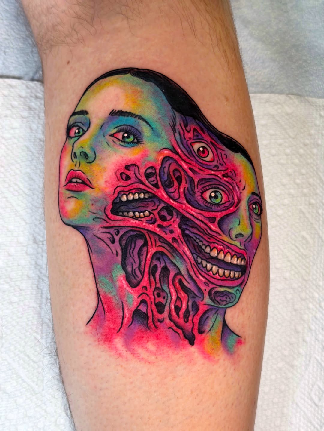 Tattoo by @randyconnertattoo — dark_realism, surrealism