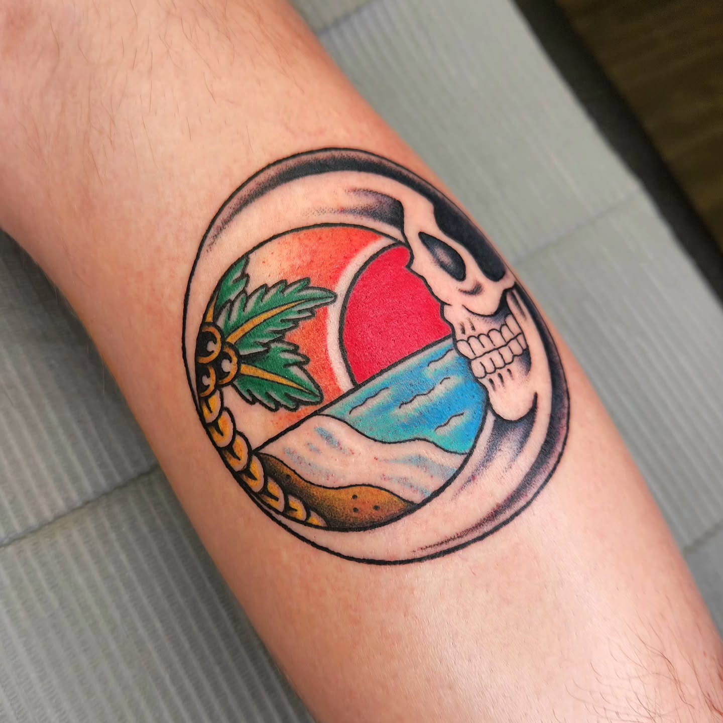 Tattoo by @artbyalizard — american_traditional, dotwork