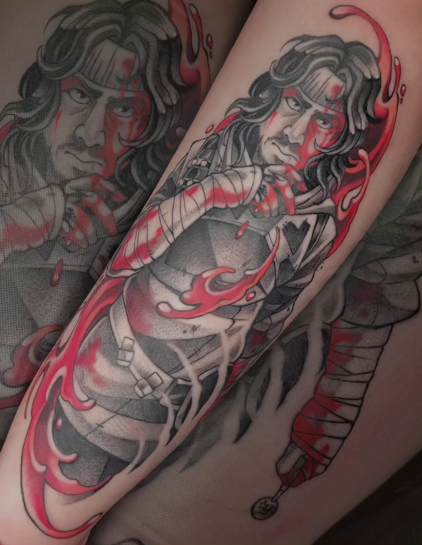 Tattoo by @jaystor.ink — realism, dotwork