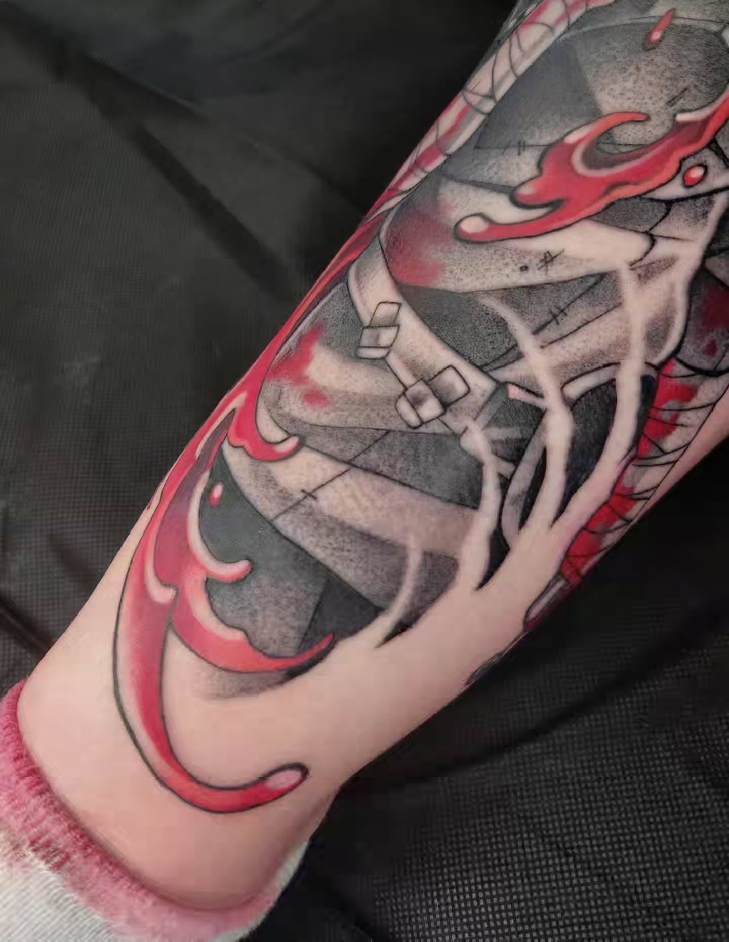 Tattoo by @jaystor.ink — geometric, dotwork