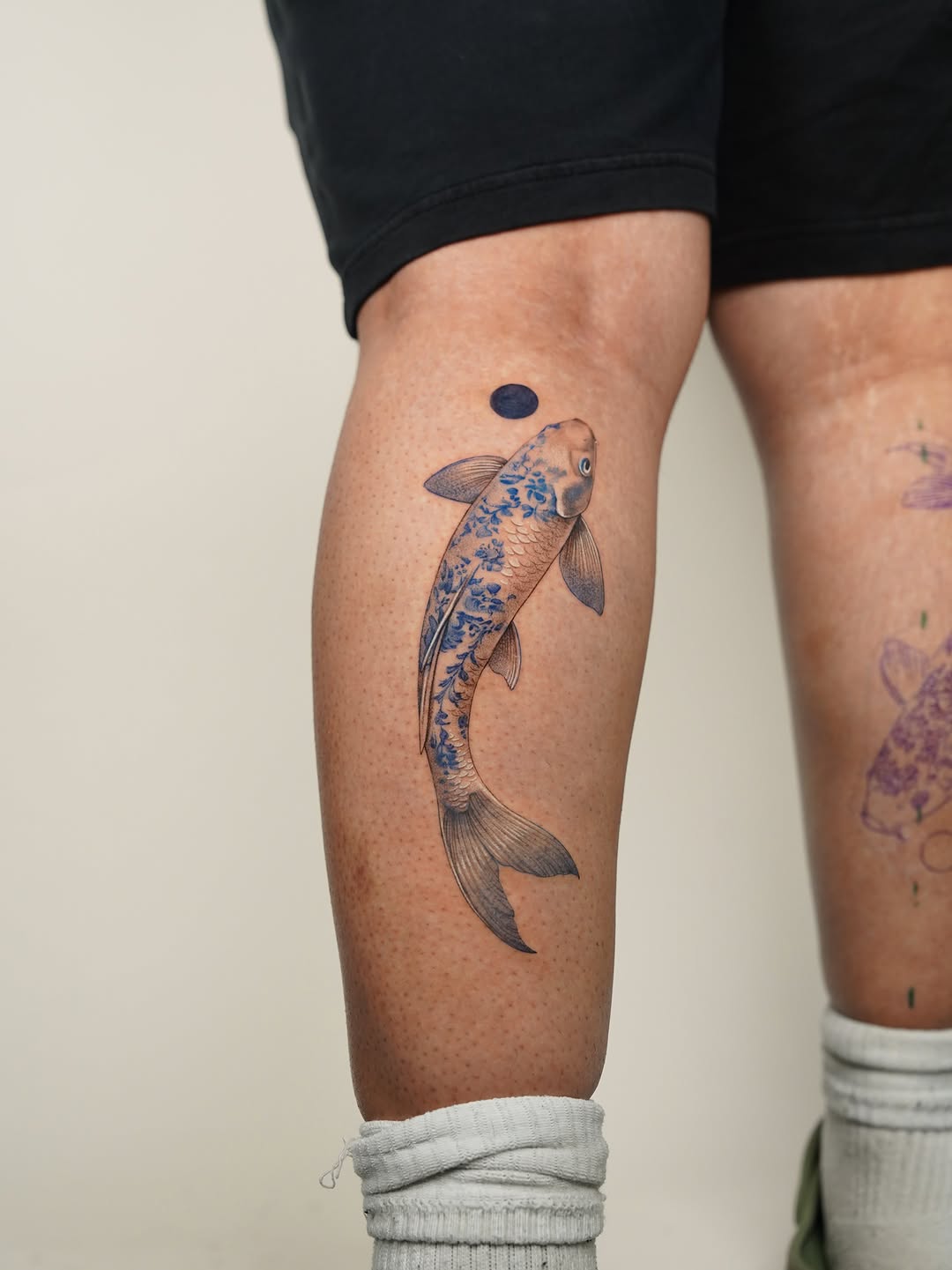 Tattoo by @tinnasole — japanese_irezumi, black_and_grey