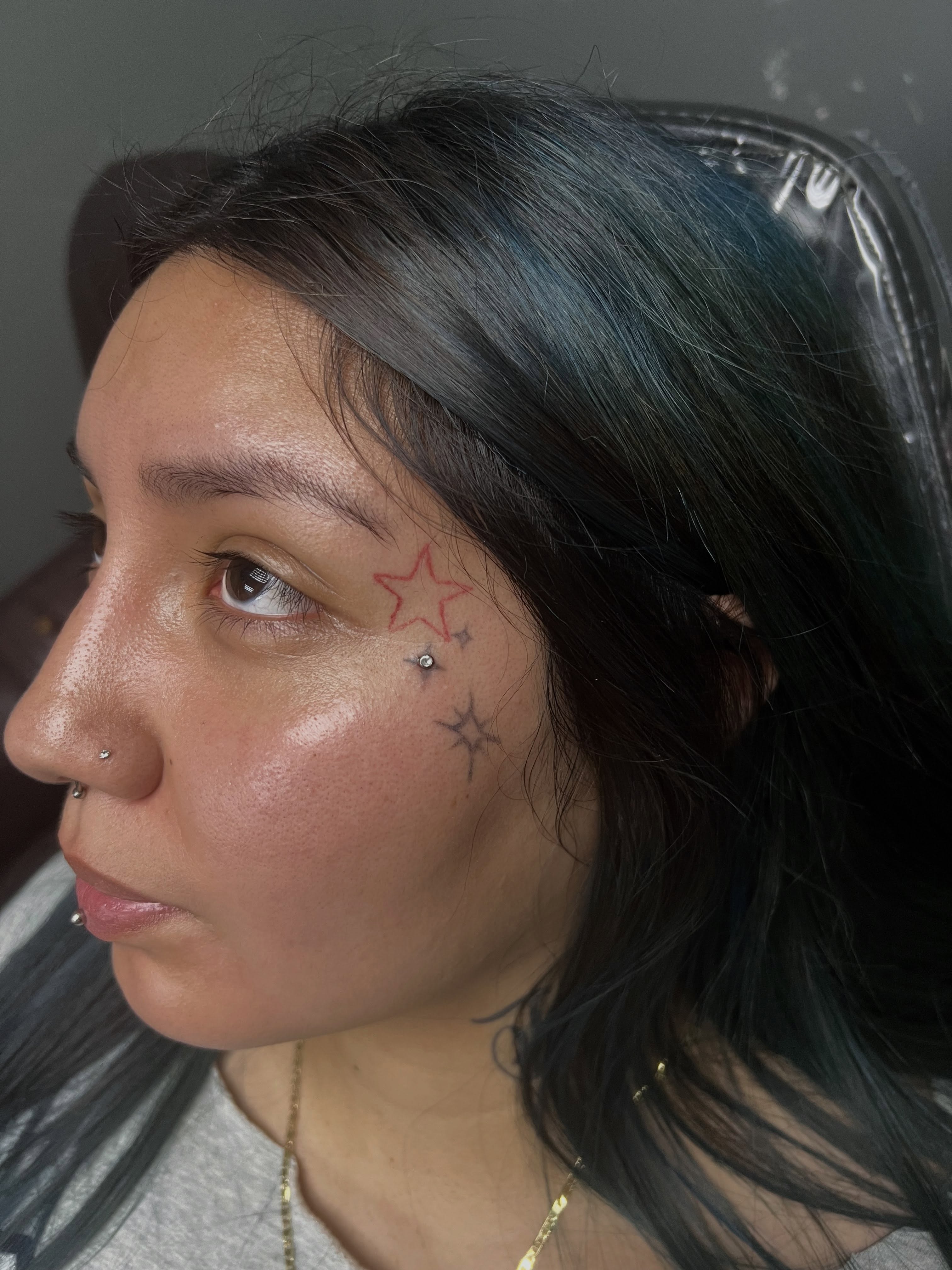 Stars geometric tattoo by Renzoe_piercingz