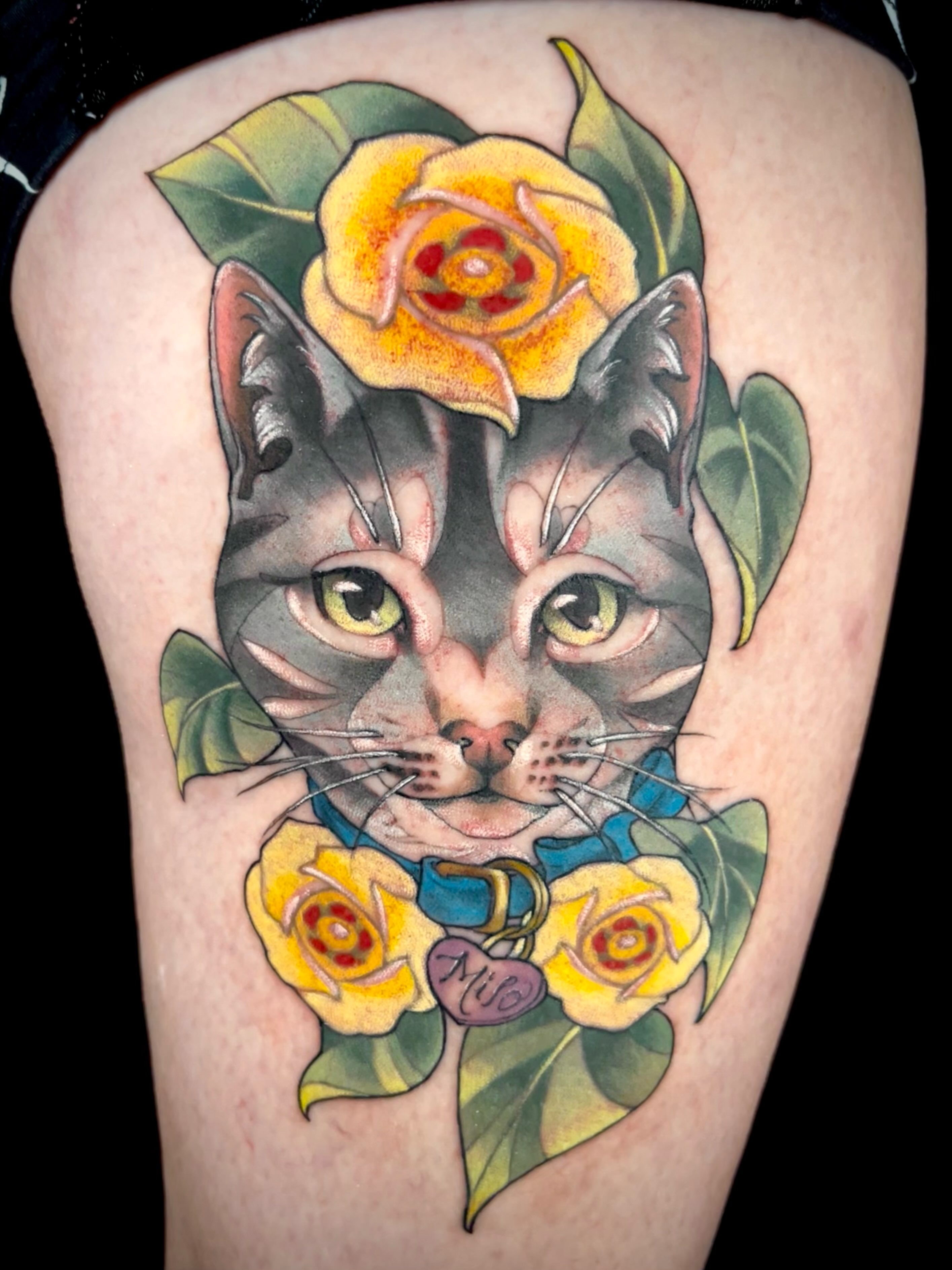 Tattoo by @cashewwws — american_traditional, realism
