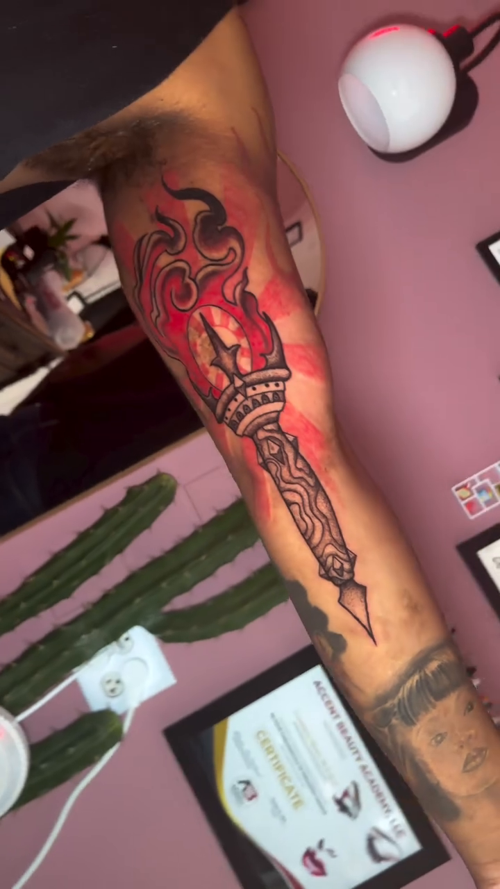 Tattoo by @kinetictattoos — black_and_grey, realism