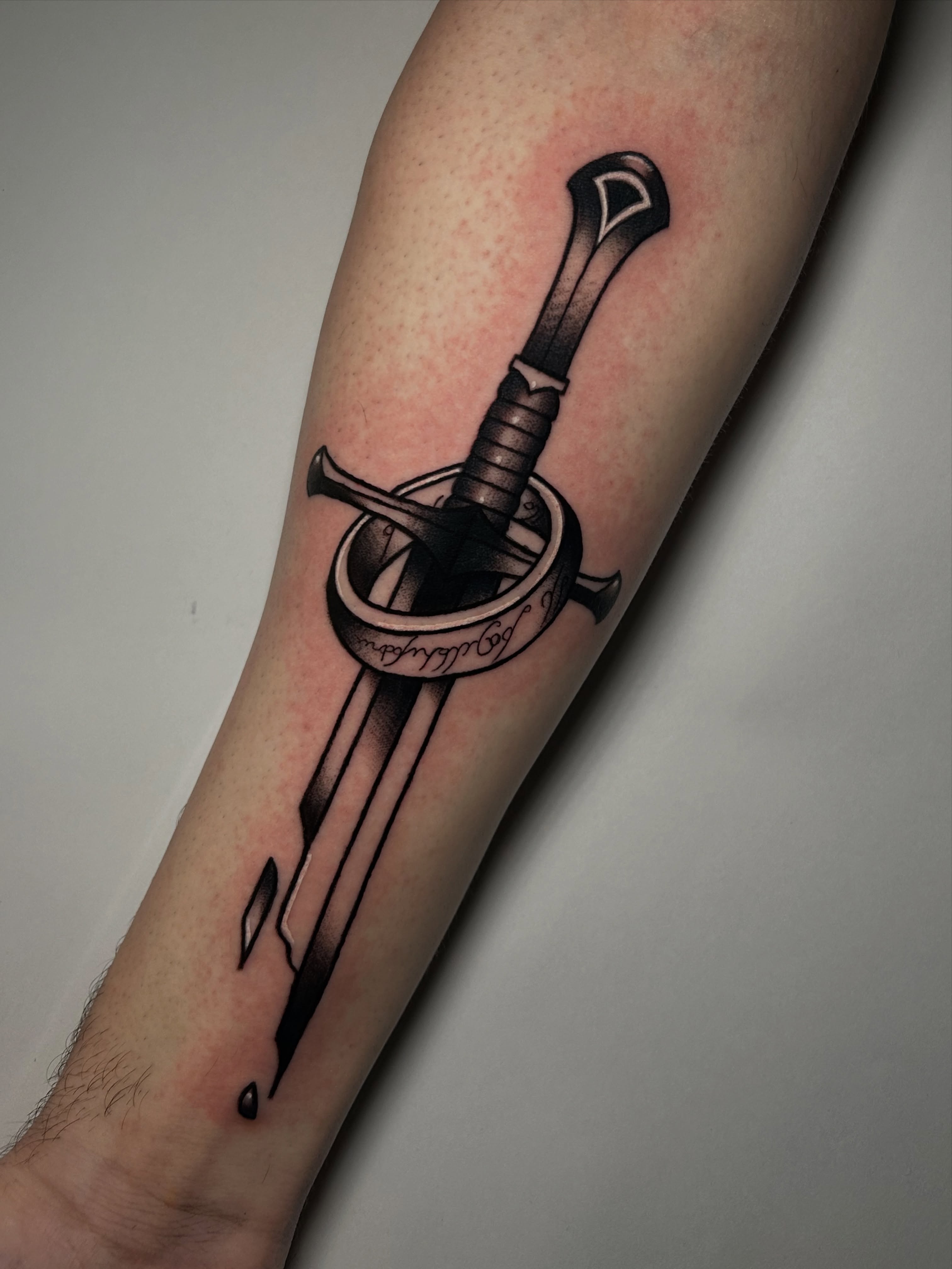 Tattoo by @tradcattats — black_and_grey