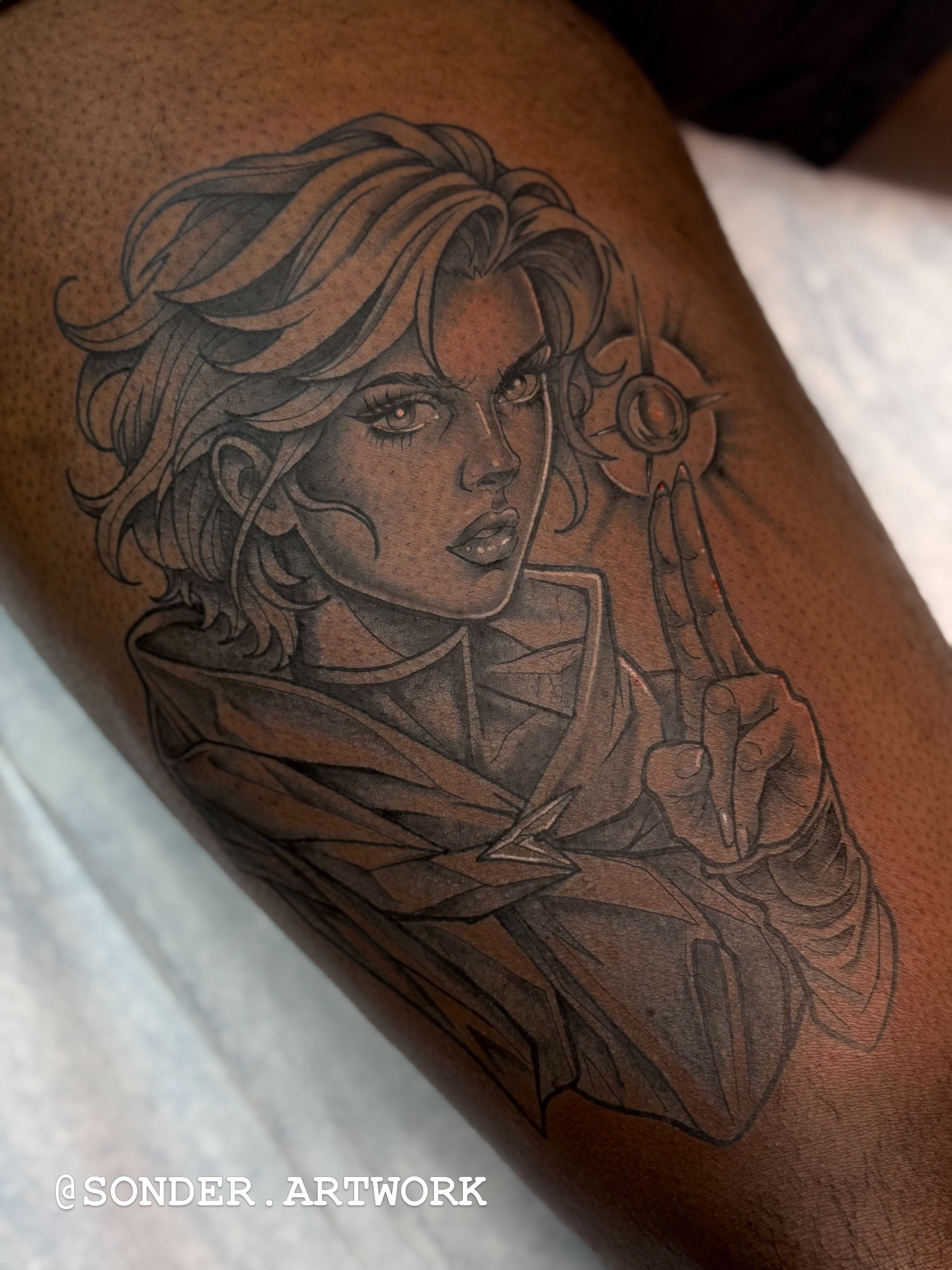 Tattoo by @flying_tiger_social_club — black_and_grey