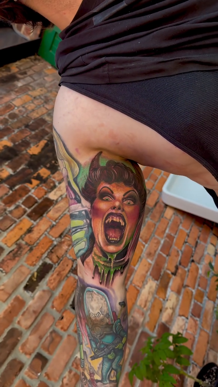 Tattoo work at Nomad Legacy Tattoo Expo 2026