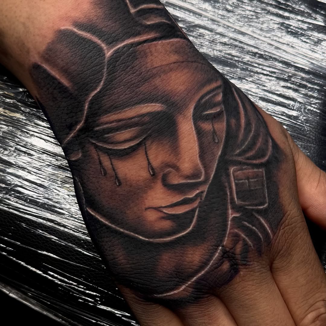Tattoo by @tattsbymula — black_and_grey, realism