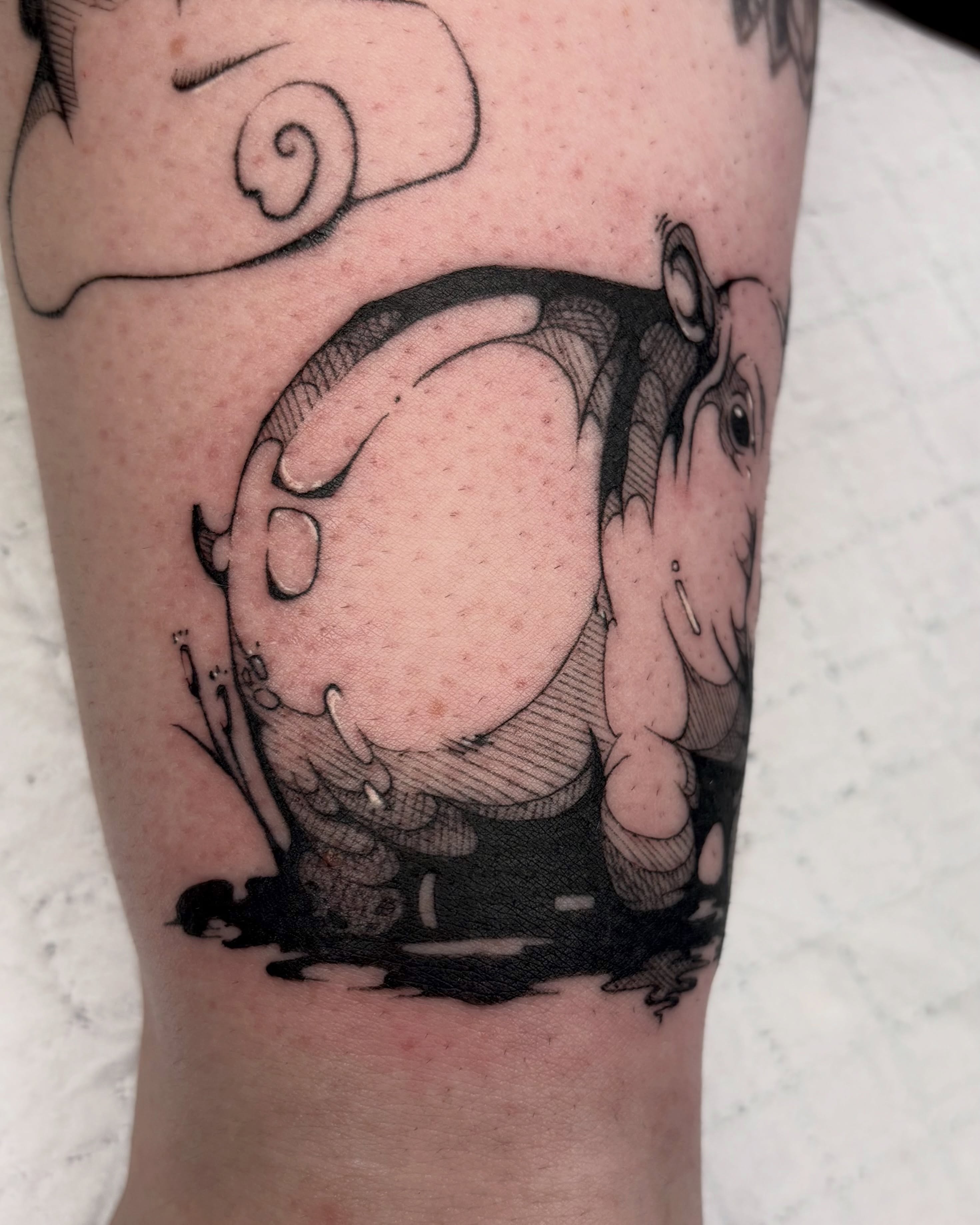 Tattoo by @codeblackink โ black_and_grey