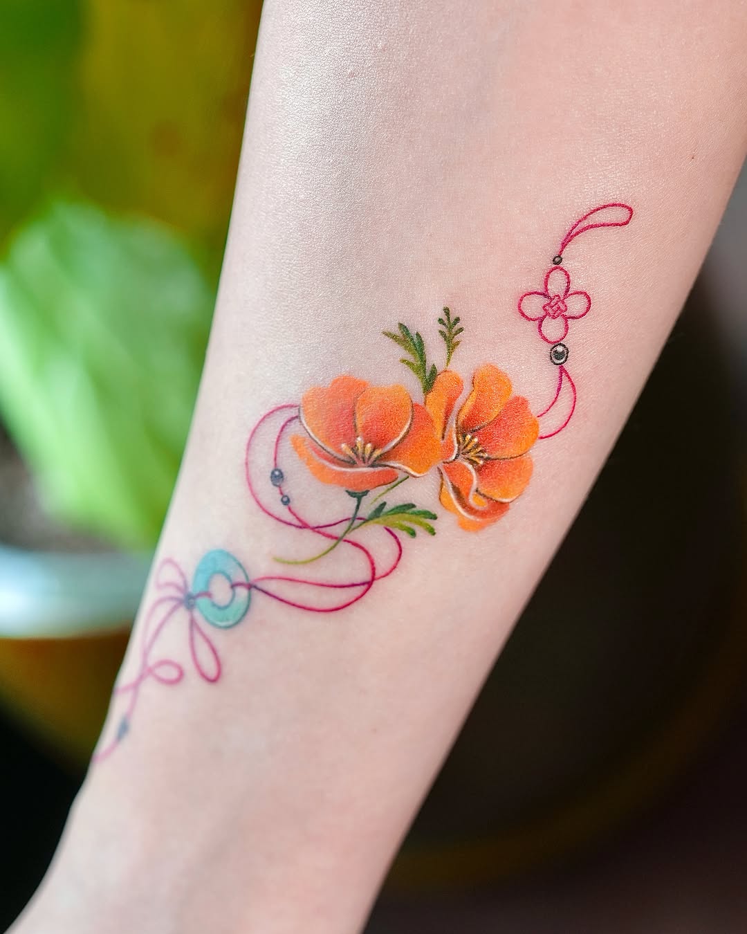 Tattoo by @live_tattooer — fine_line, watercolor