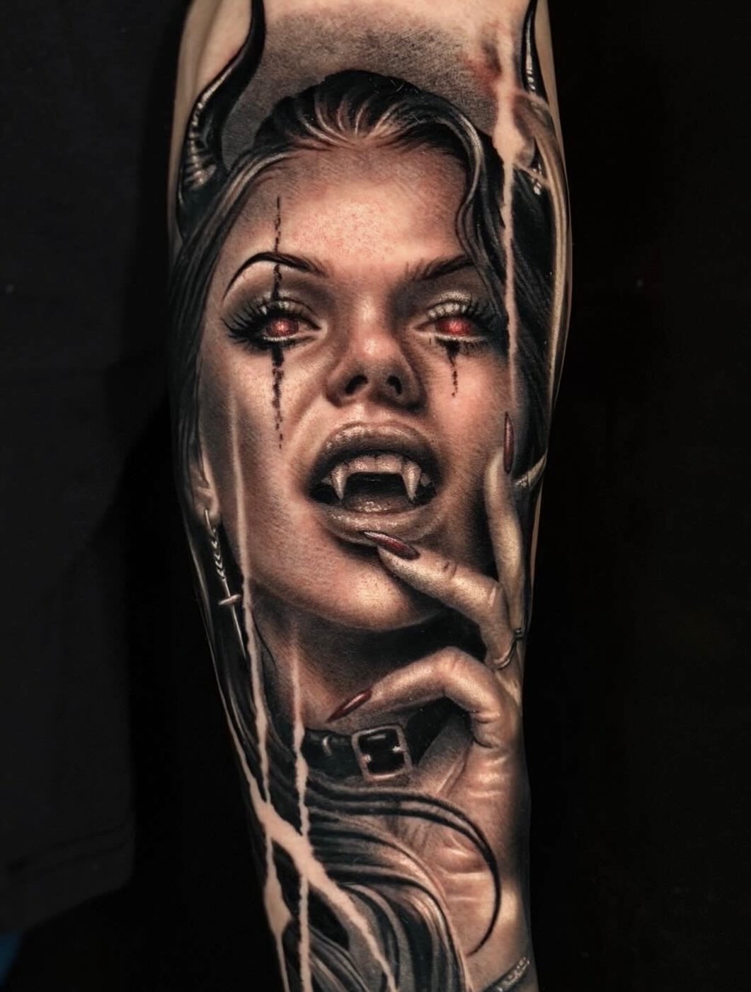 Tattoo by @jwells_tattoos — realism, dark_realism