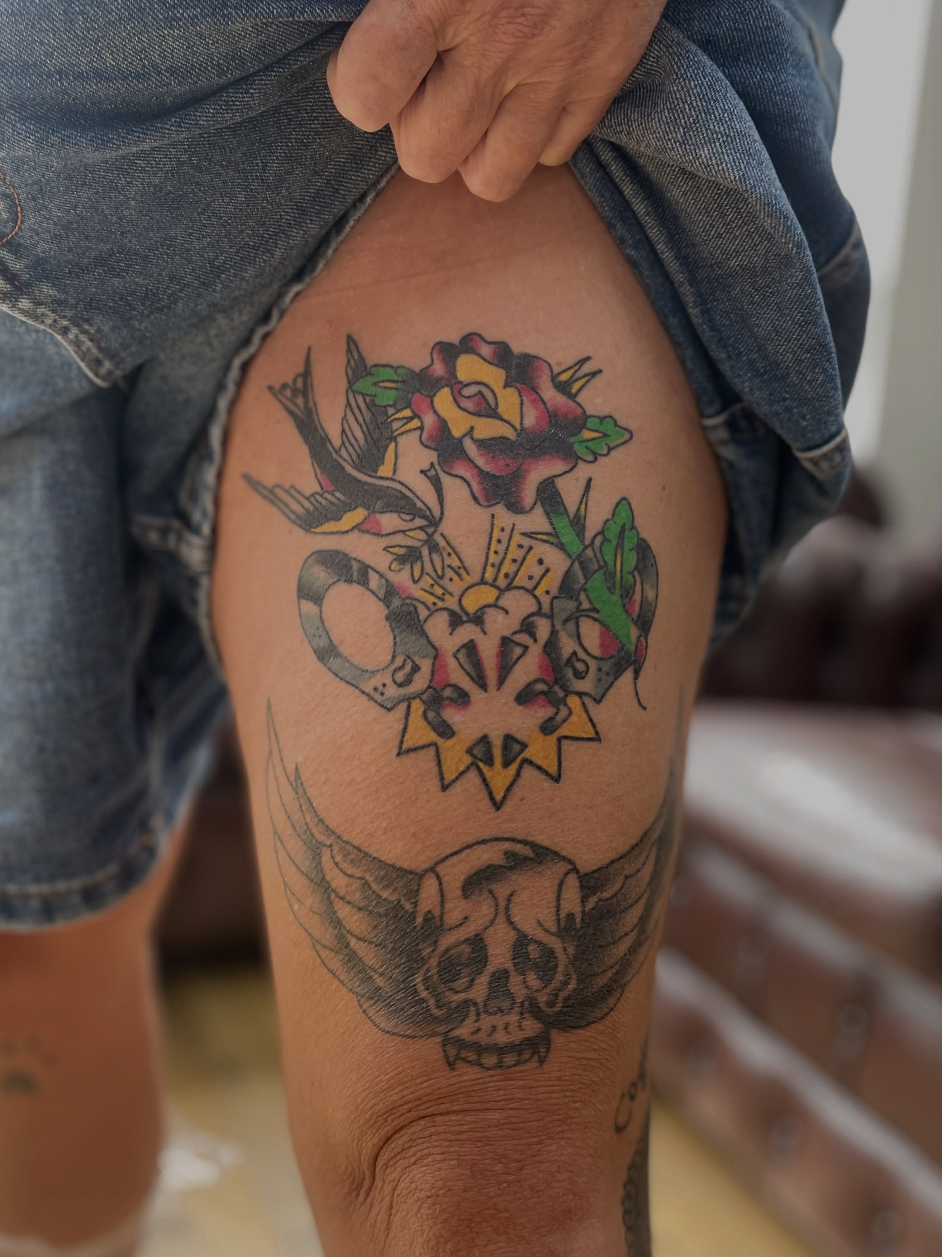 Tattoo by @trad_townsend — american_traditional, black_and_grey