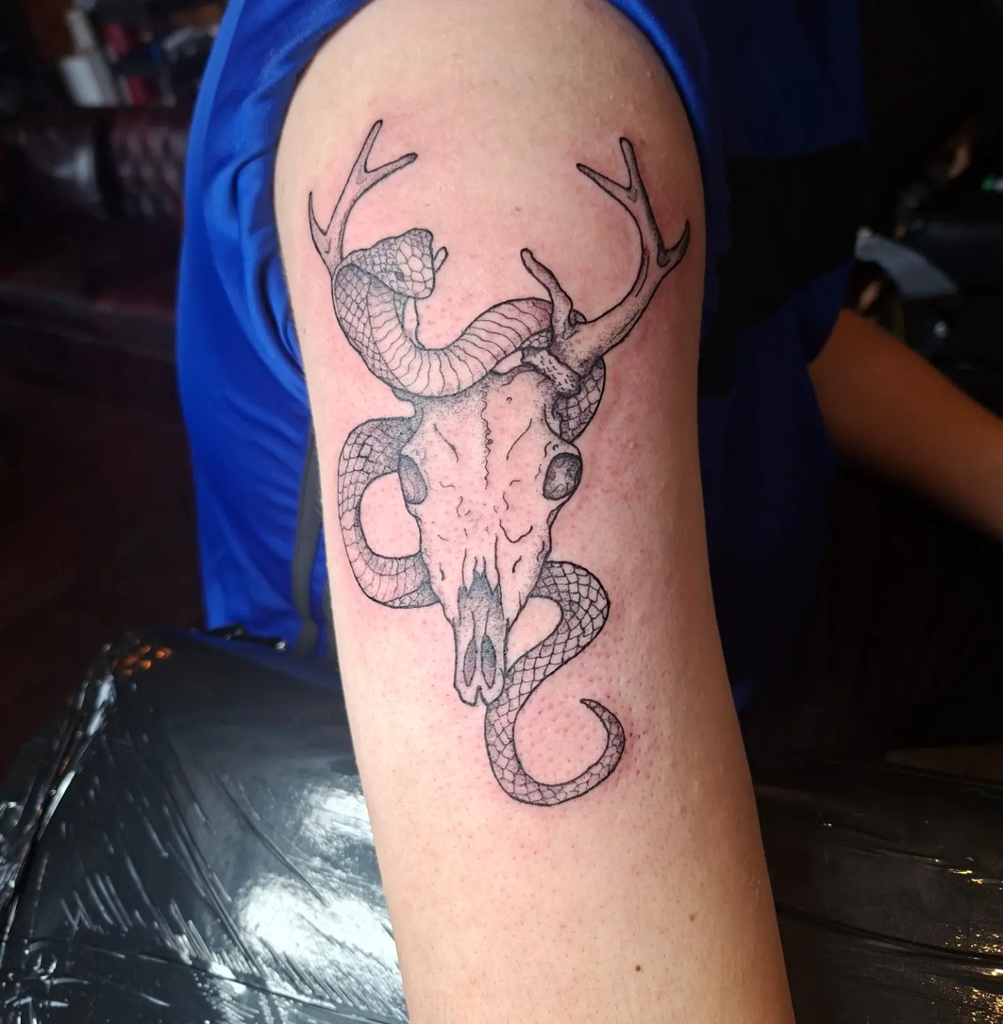 Tattoo by @gemthetattooedlady — black_and_grey, realism