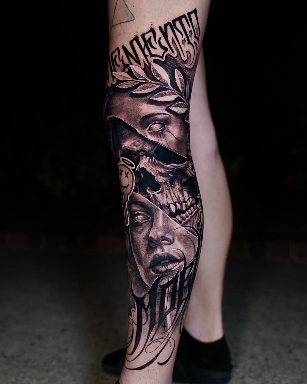 Tattoo by @italonanais — black_and_grey, realism