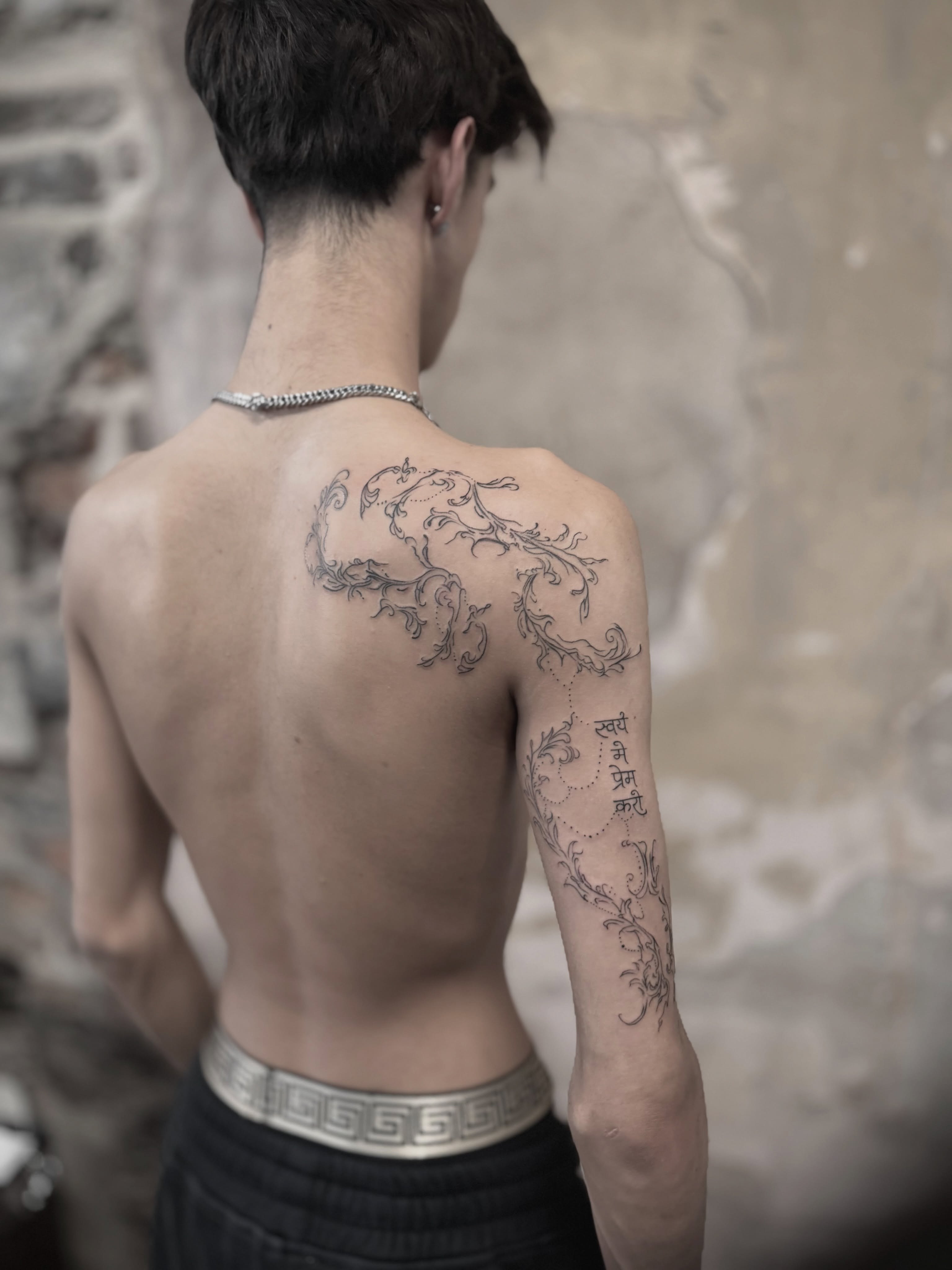 Tattoo by @oliversoames β black_and_grey, ornamental