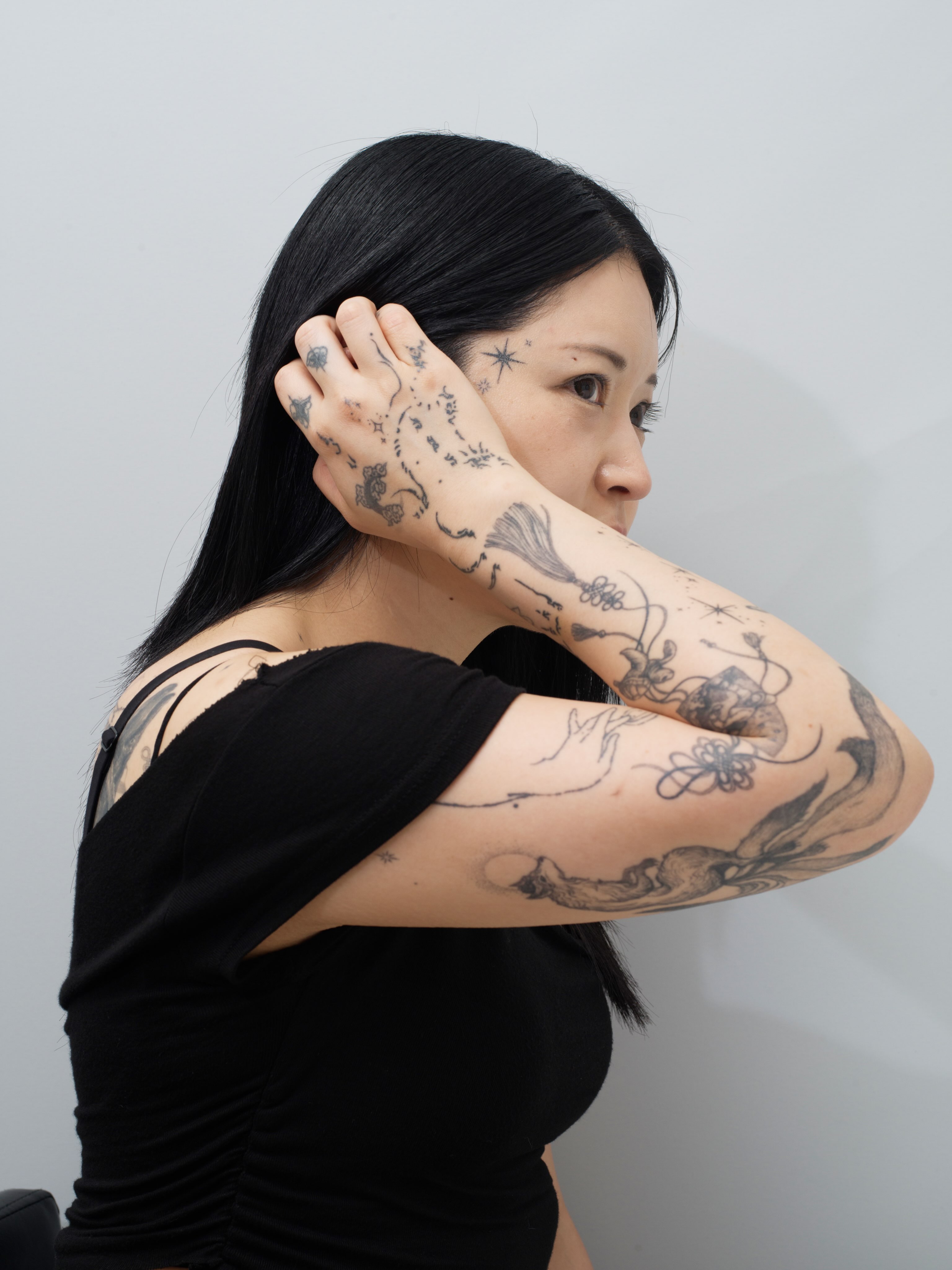 Tattoo by @taeyeon_sseuda — black_and_grey
